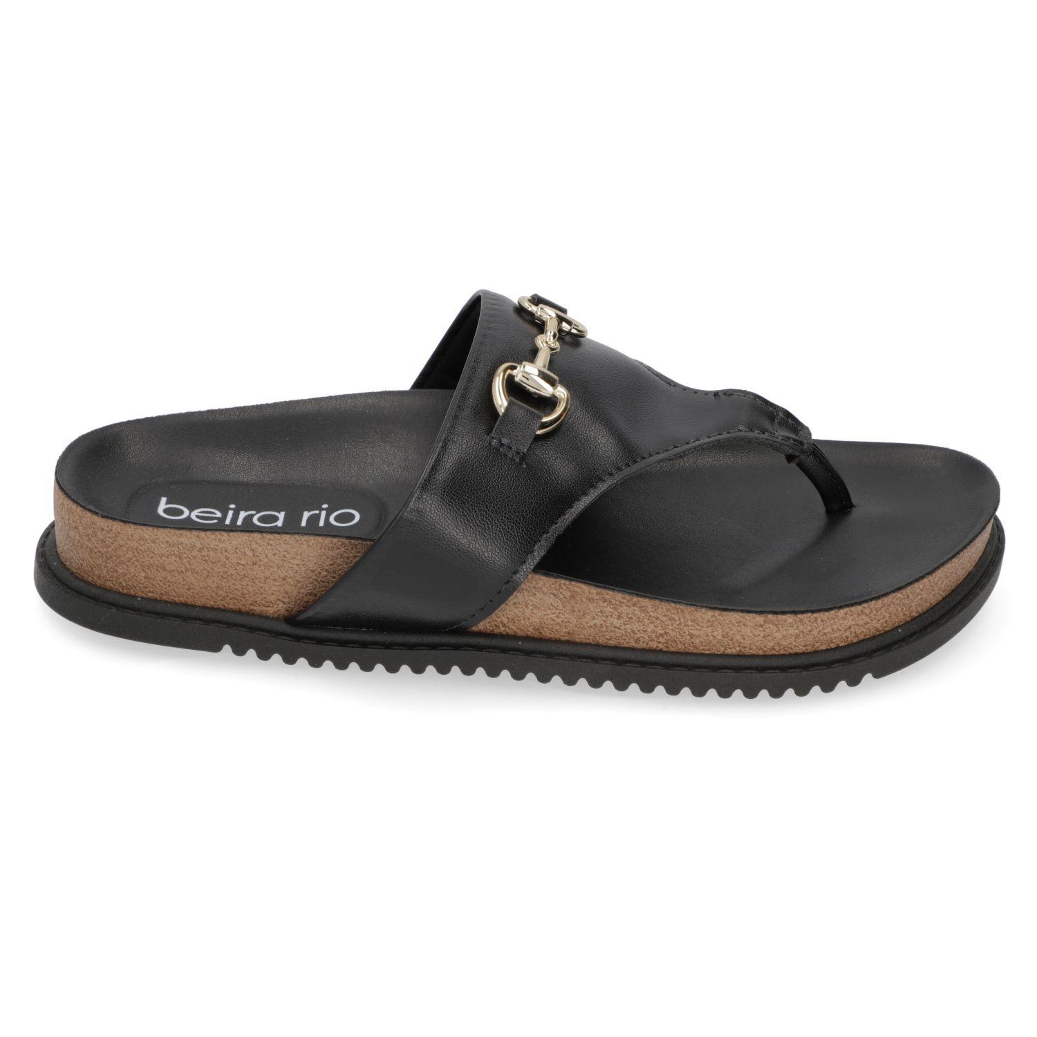 Sandalia Plana Beira Rio Negro 15695-0