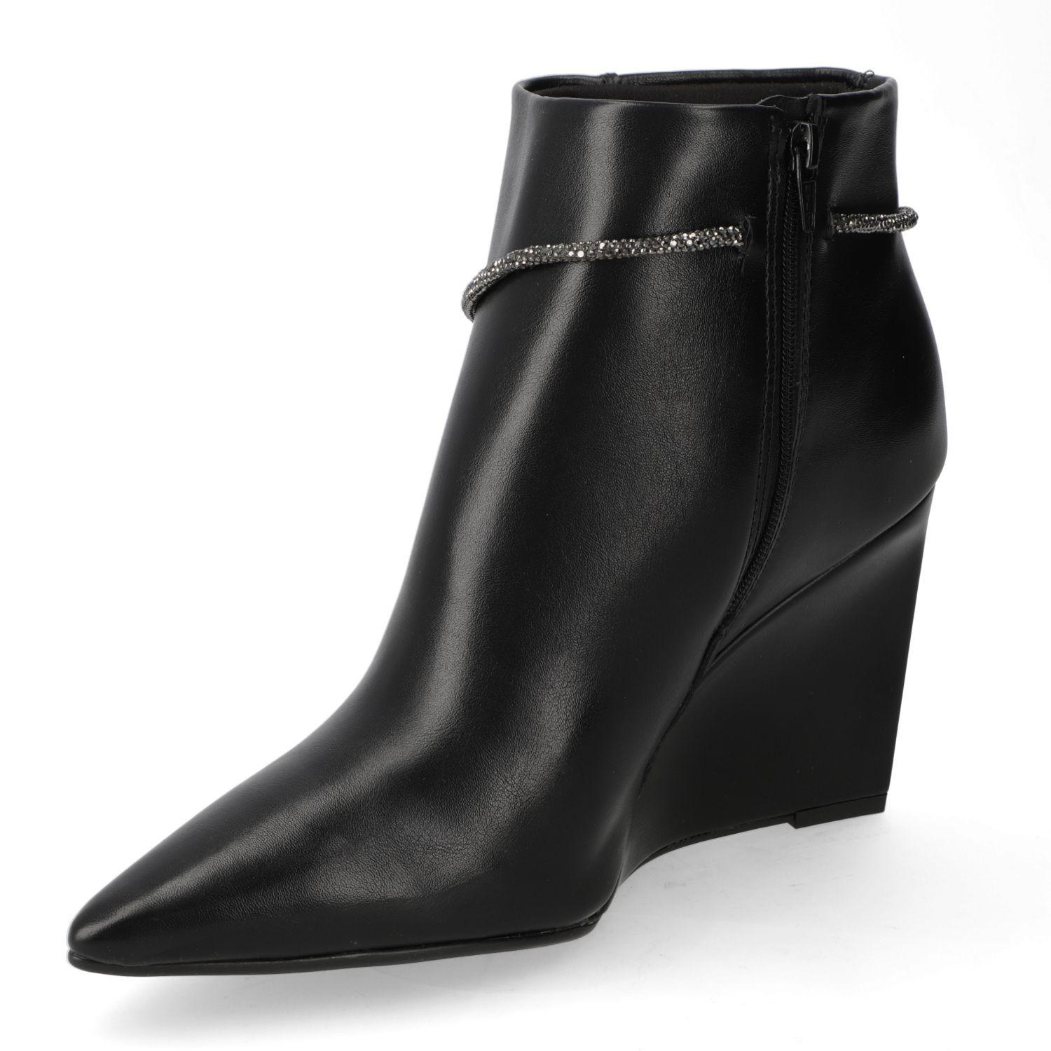 Botin Vizzano EcoCuero Taco Cuña Negro-2