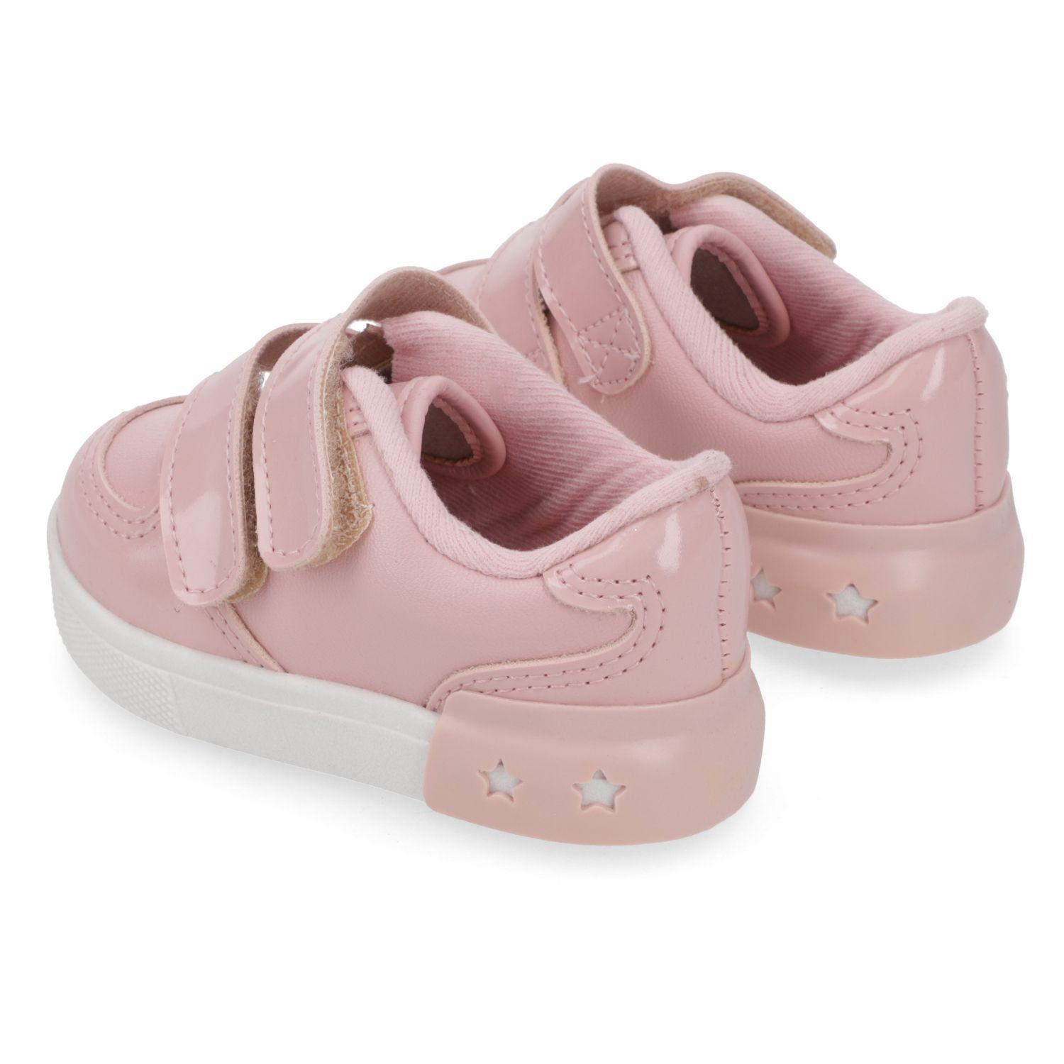 Zapatilla Urbana Rosada con Velcro Molekinha-3