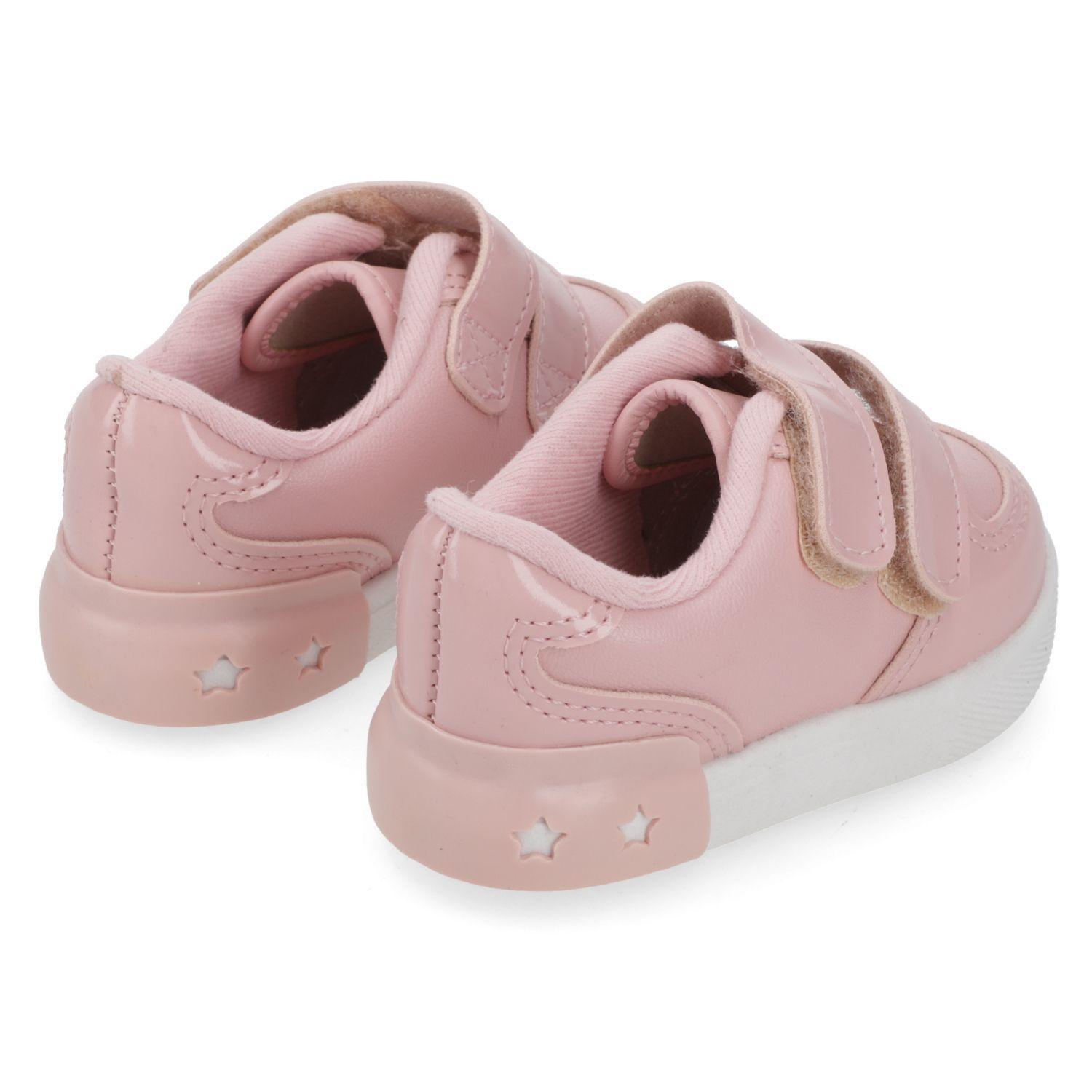 Zapatilla Urbana Rosada con Velcro Molekinha-4