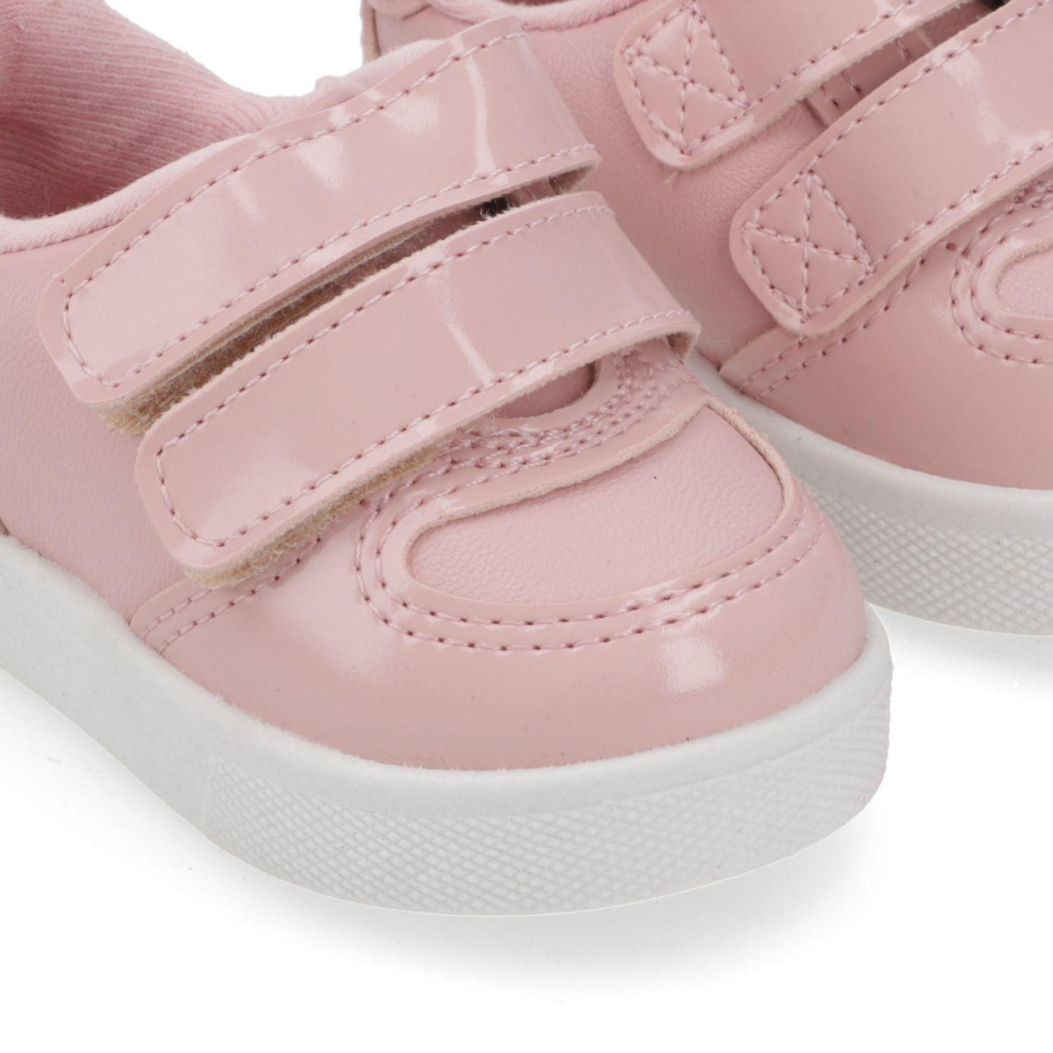 Zapatilla Urbana Rosada con Velcro Molekinha-5