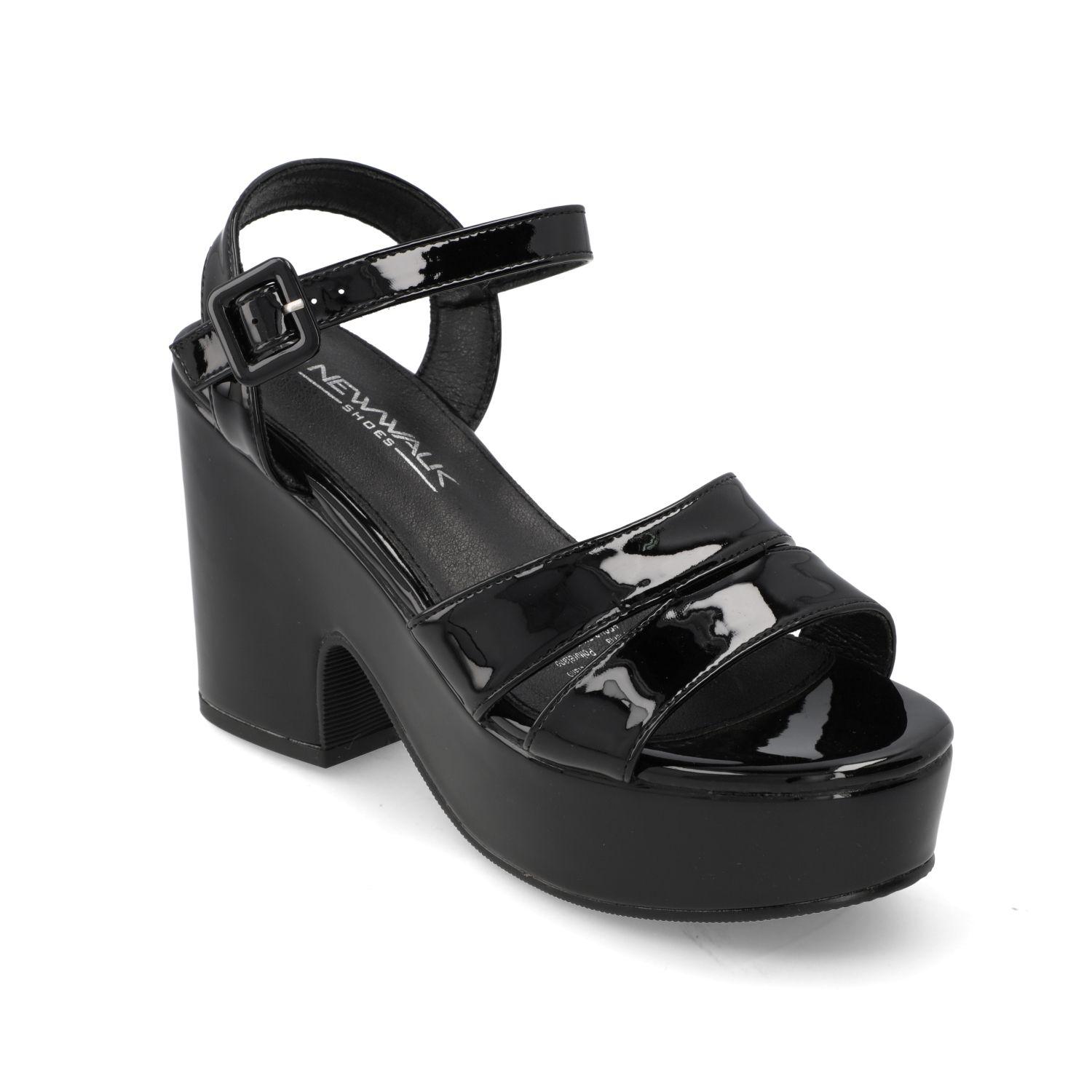 Sandalia Taco New Walk Negro 15699-0