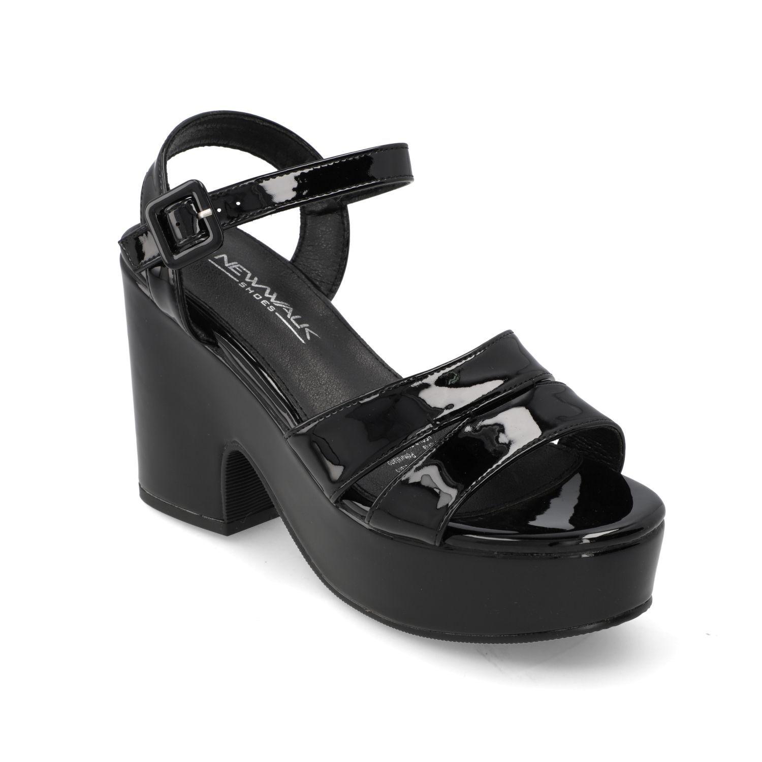 Sandalia Taco New Walk Negro 15699-0