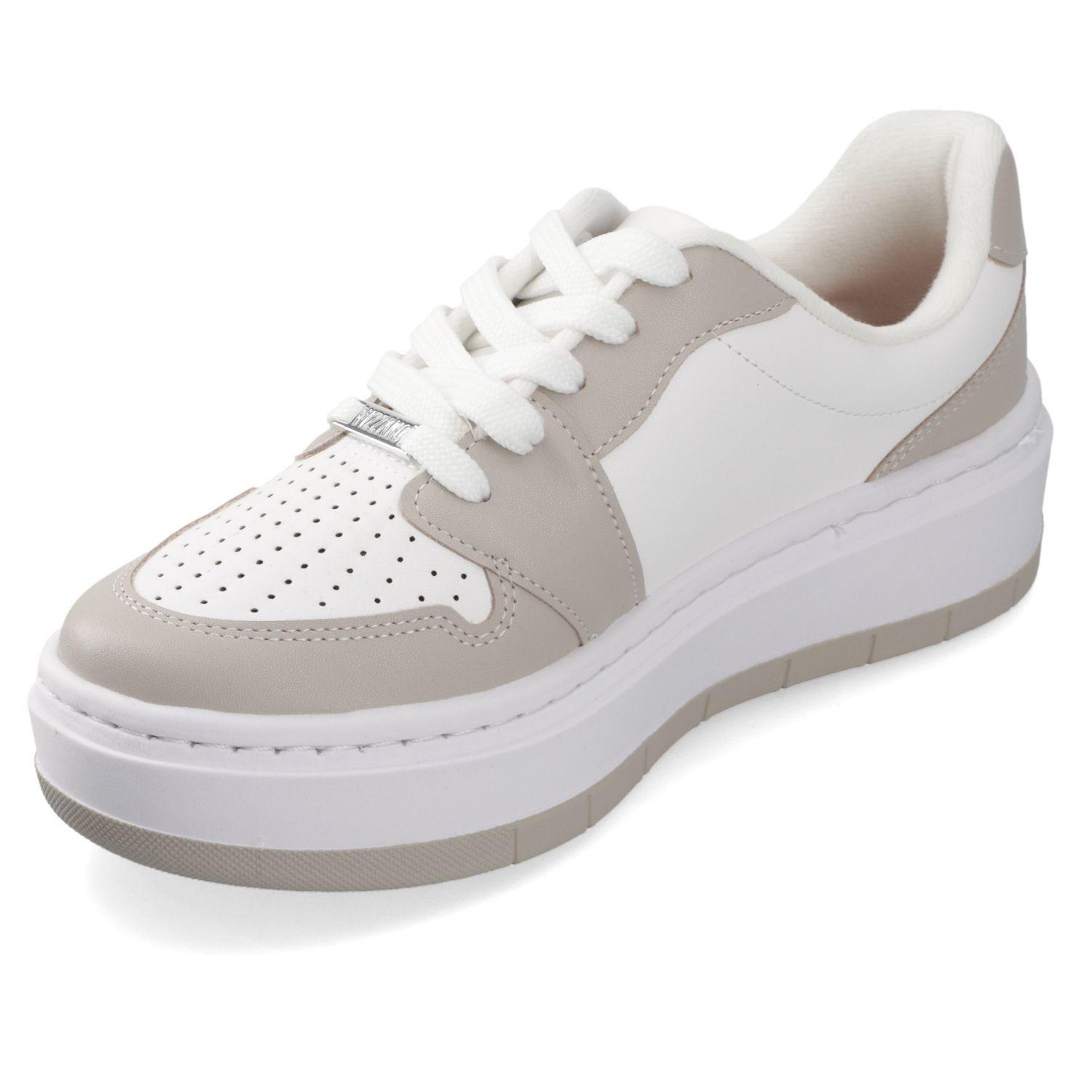 Zapatilla Casual Blanco y Beige Vizzano-2