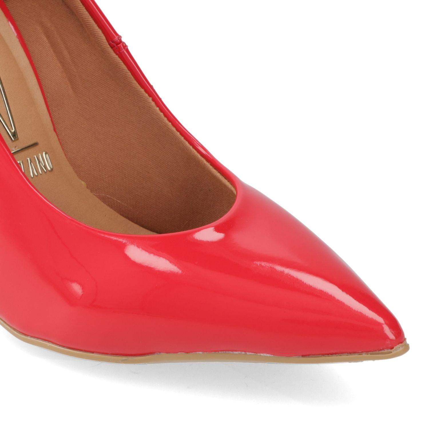 Stiletto Vizzano Rojo Taco 13 Cm Efecto Cuero-5