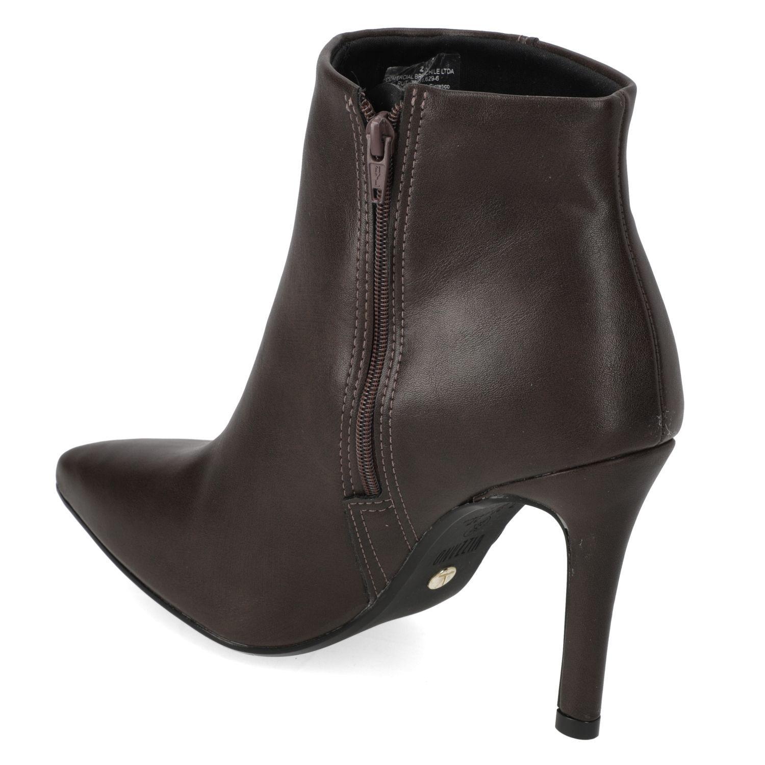 Botin Mujer Vizzano Taco Aguja 10 cm Chocolate-3