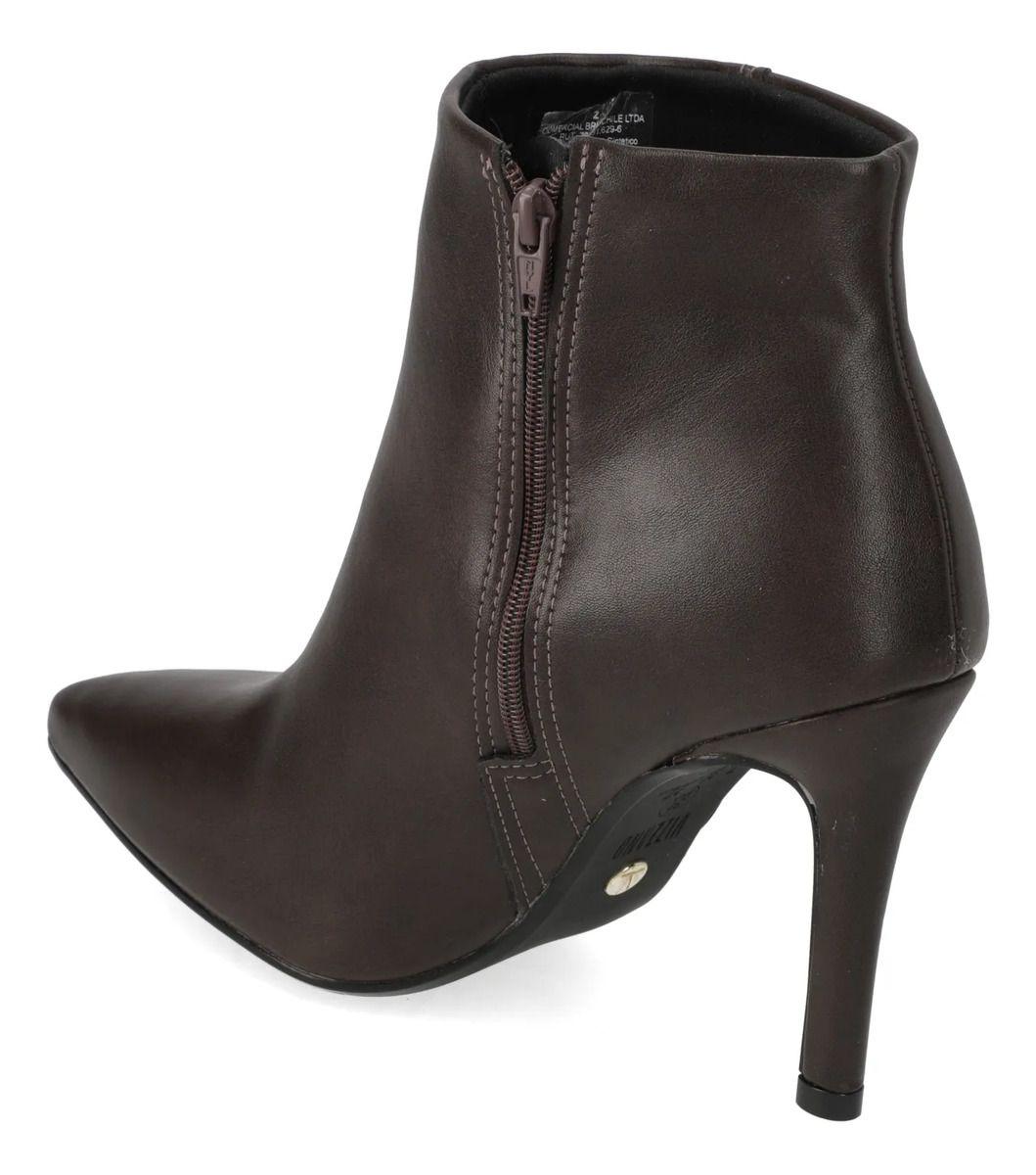Botin Mujer Vizzano Taco Aguja 10 cm Chocolate-3