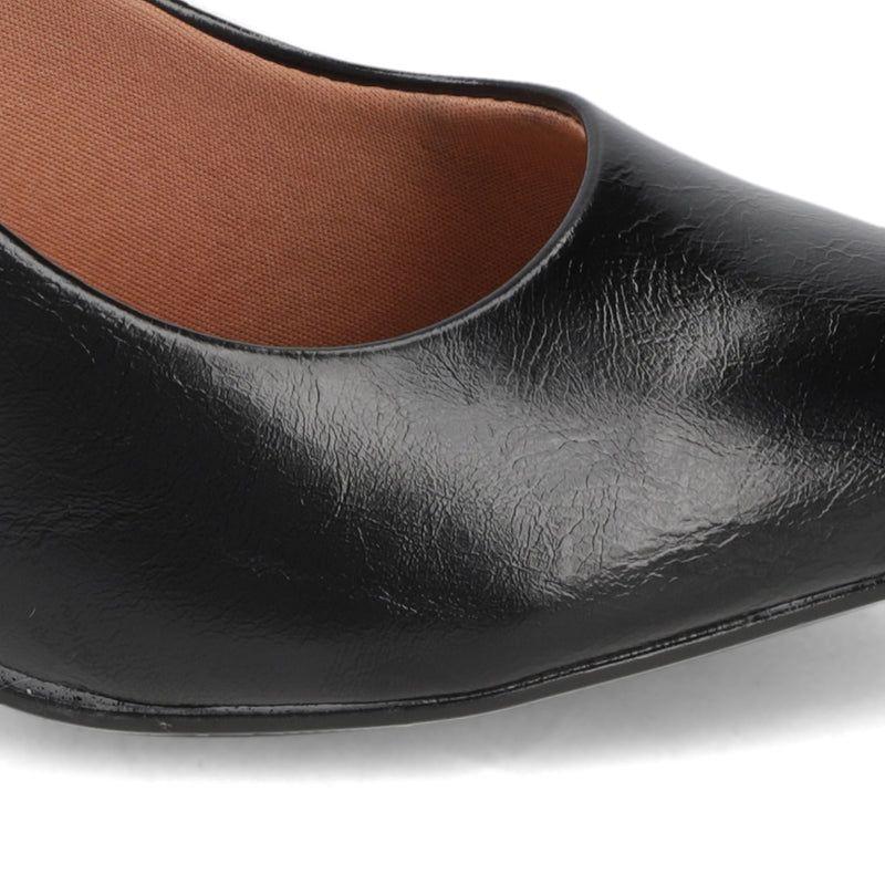 Zapato Taco Ancho Negro Vizzano-6
