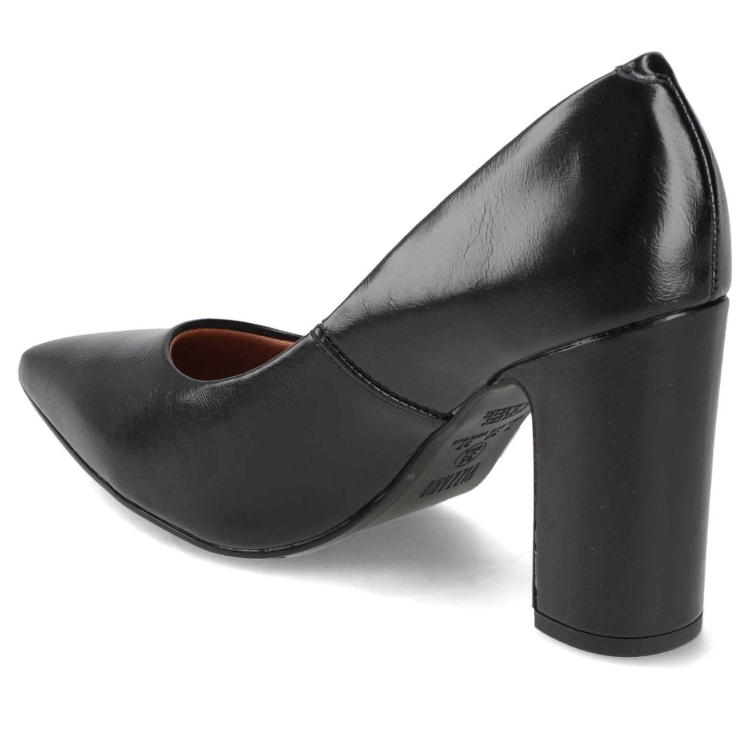 Zapato Taco Ancho Negro Vizzano-3