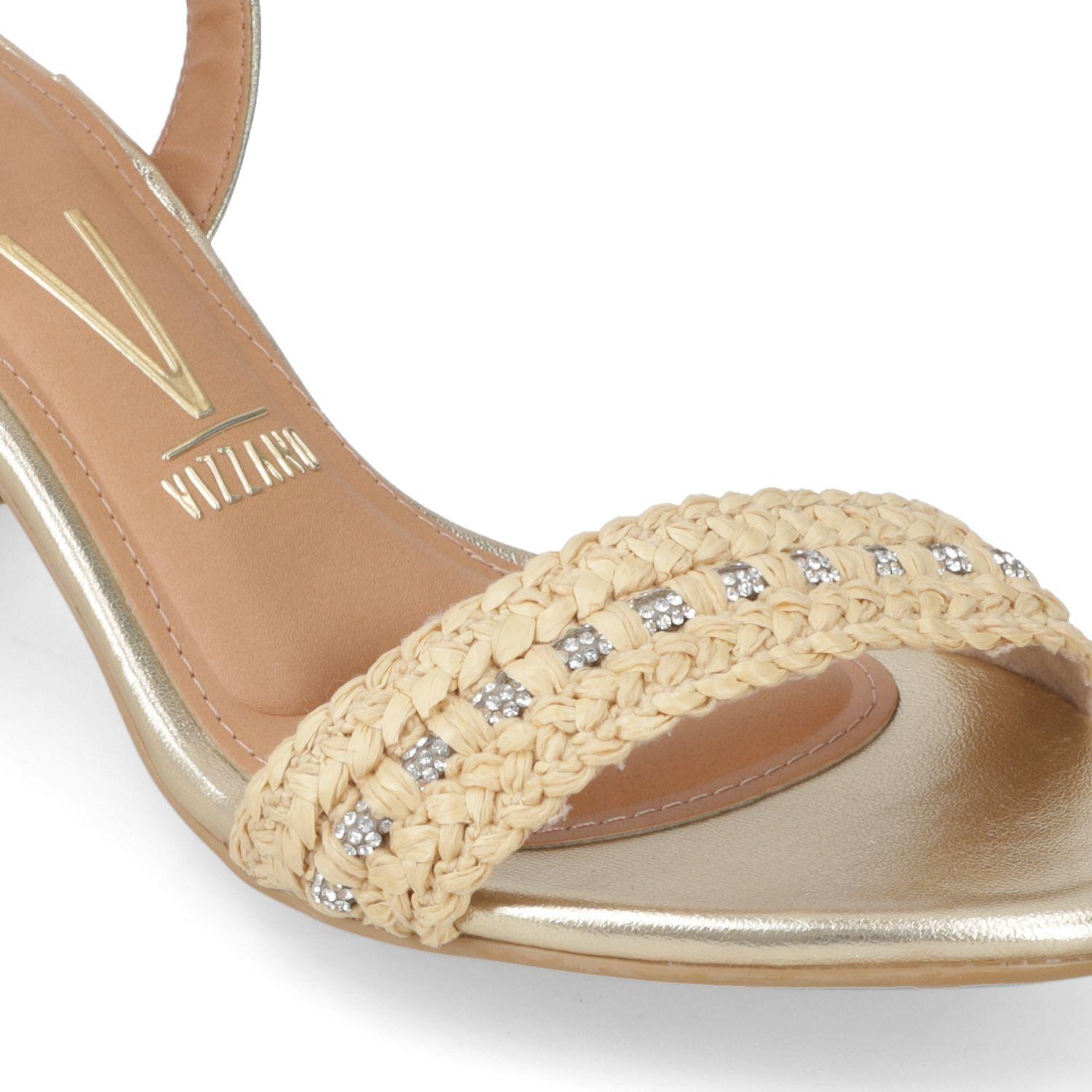 Sandalia Taco Vizzano Dorado 15175-5