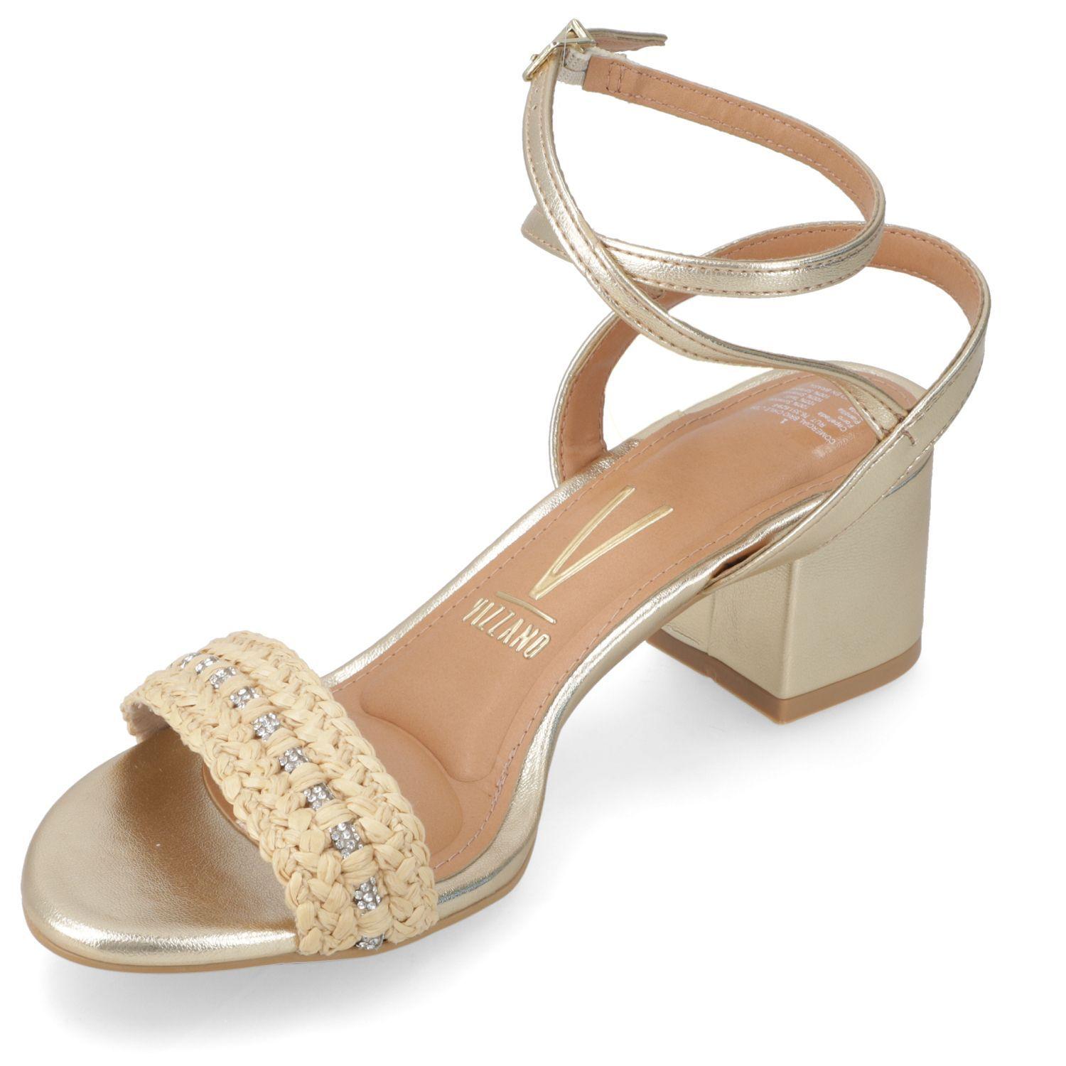 Sandalia Taco Vizzano Dorado 15175-2