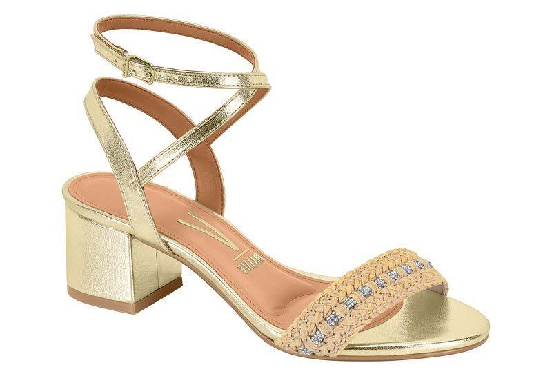 Sandalia Taco Vizzano Dorado 15175-6