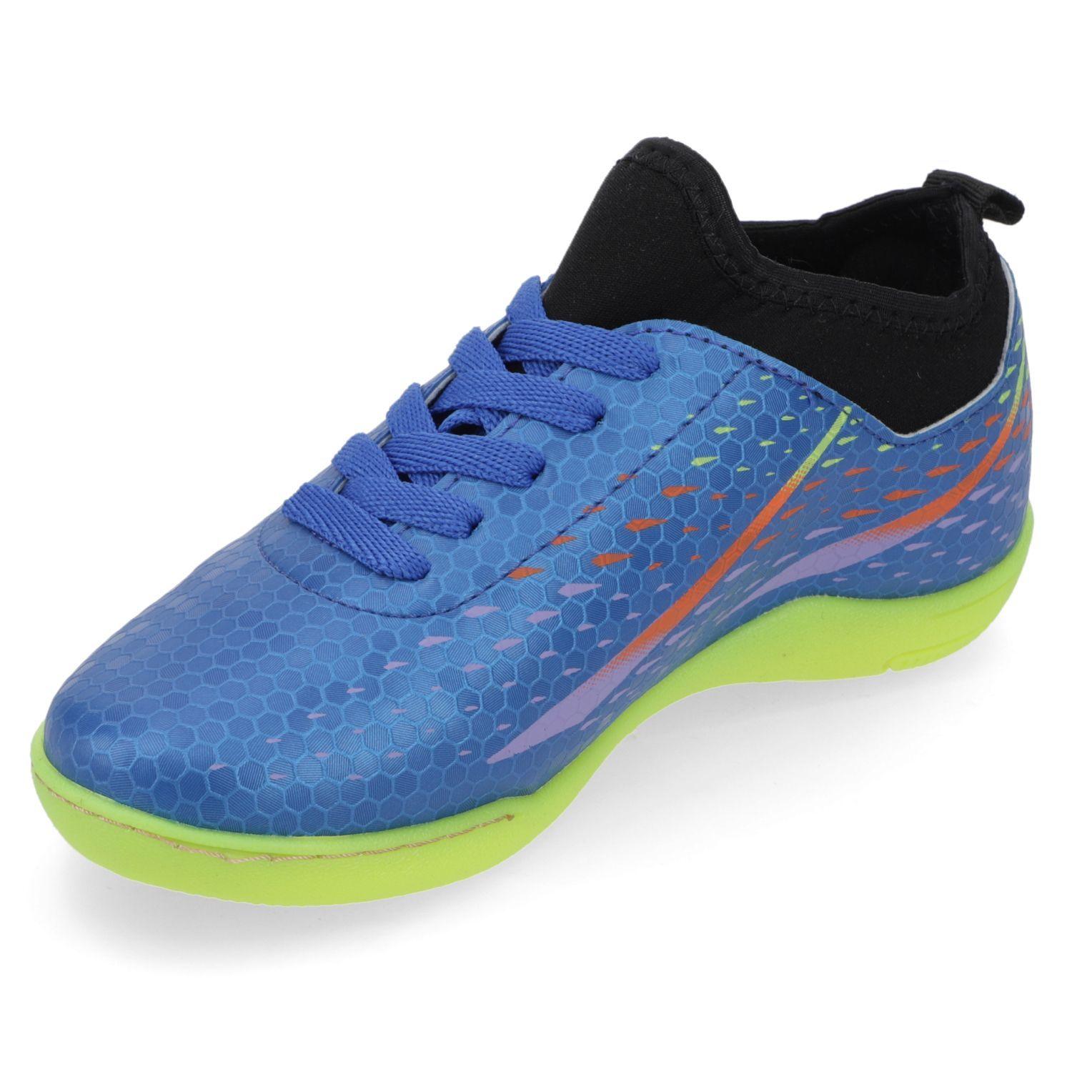 Zapatilla Deportiva Fútbol Futsal Niño Color Azul-2