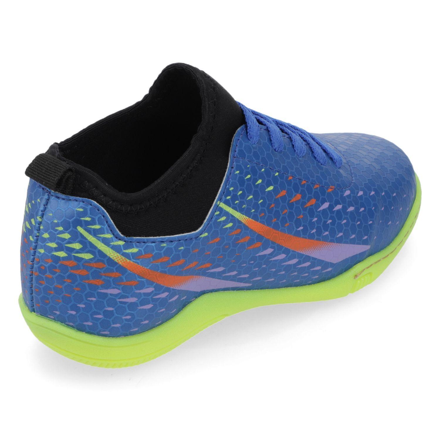Zapatilla Deportiva Fútbol Futsal Niño Color Azul-4