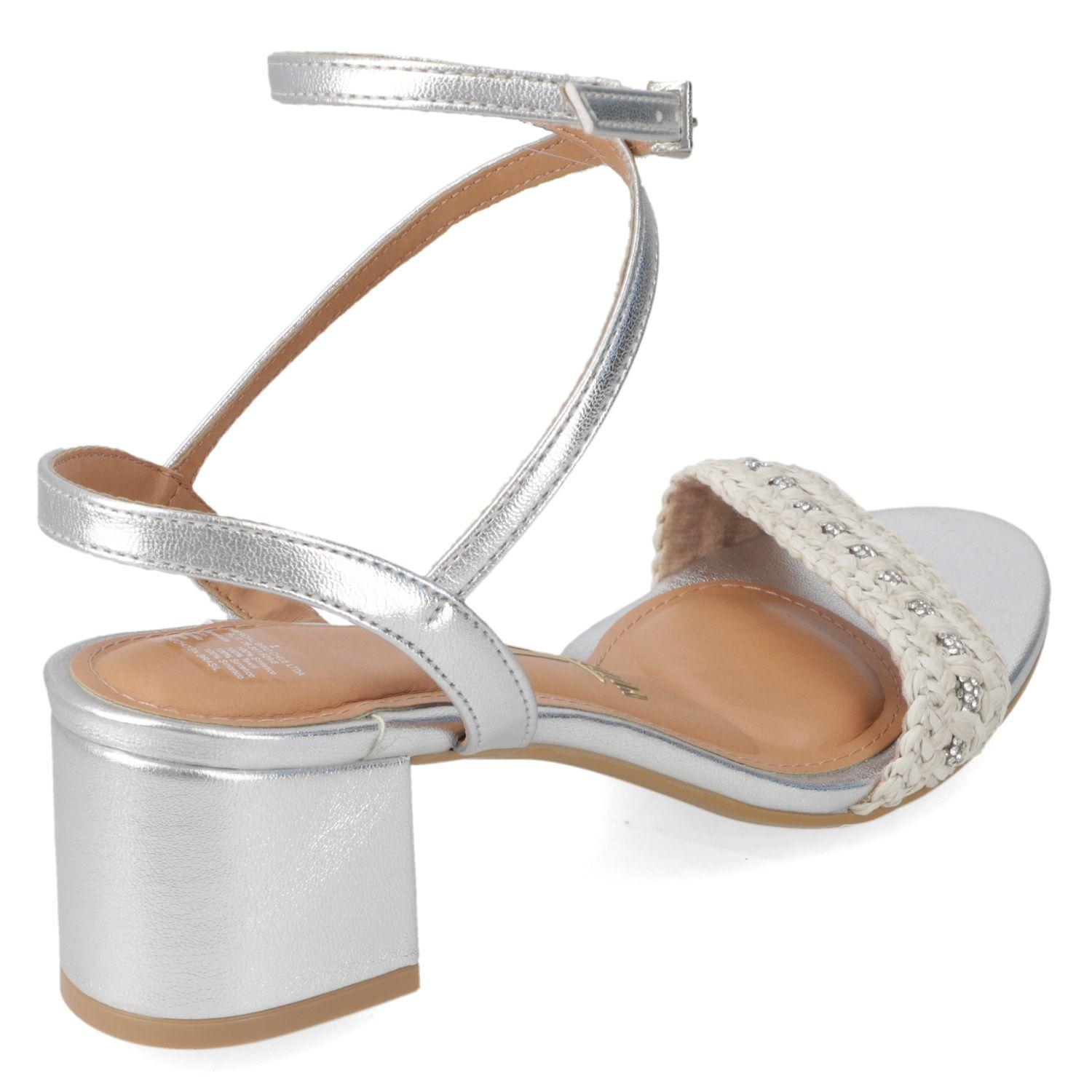 Sandalia Taco Vizzano Plata 15176-4