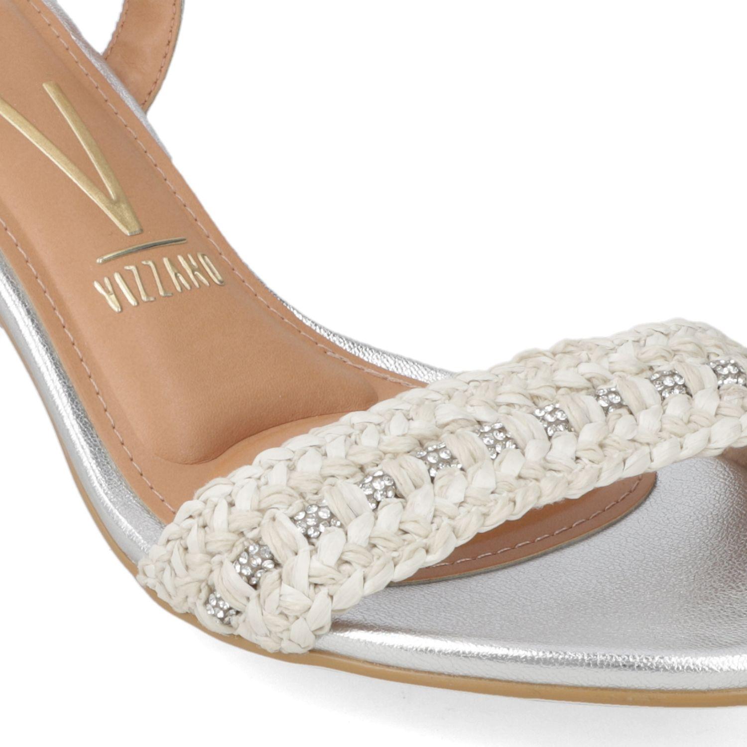 Sandalia Taco Vizzano Plata 15176-5