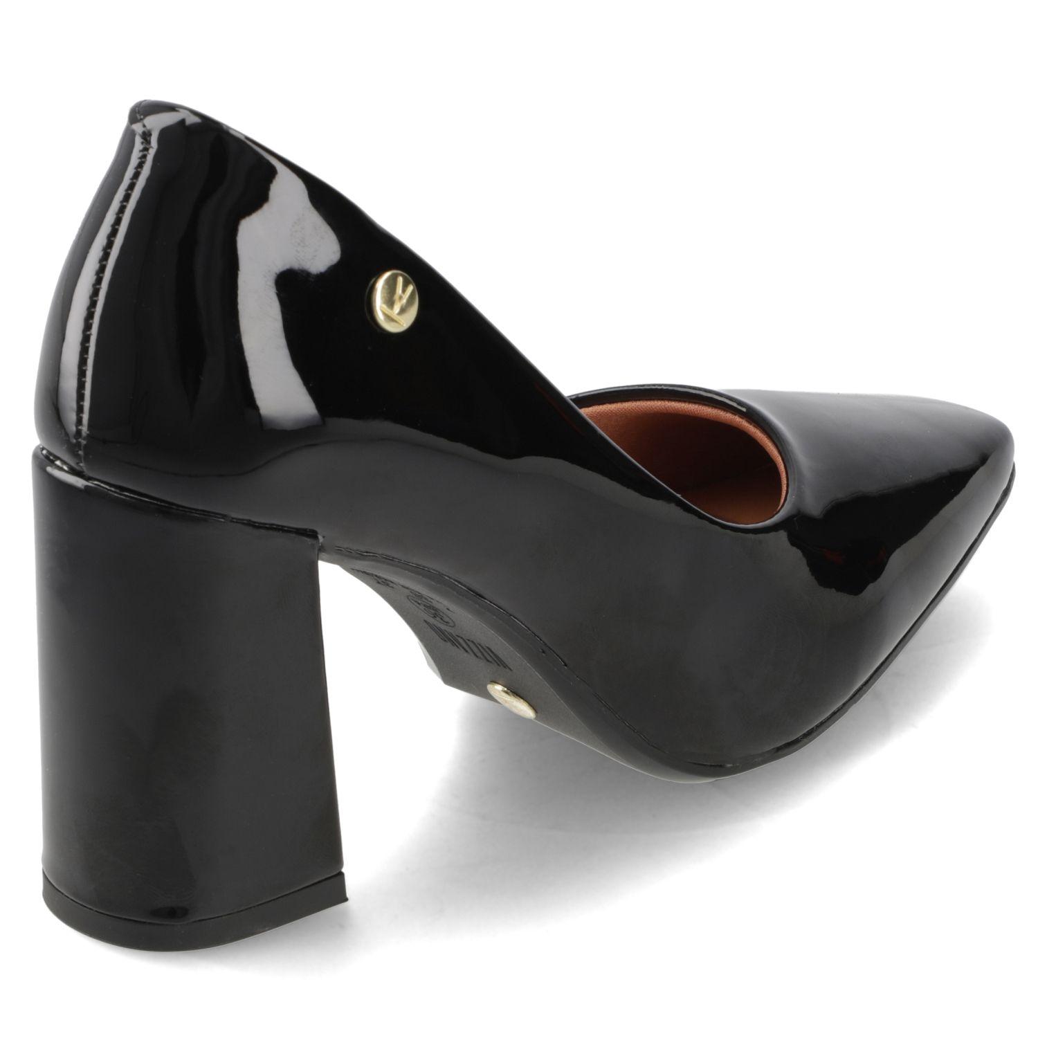Zapato Taco Ancho Negro Charol Vizzano-4