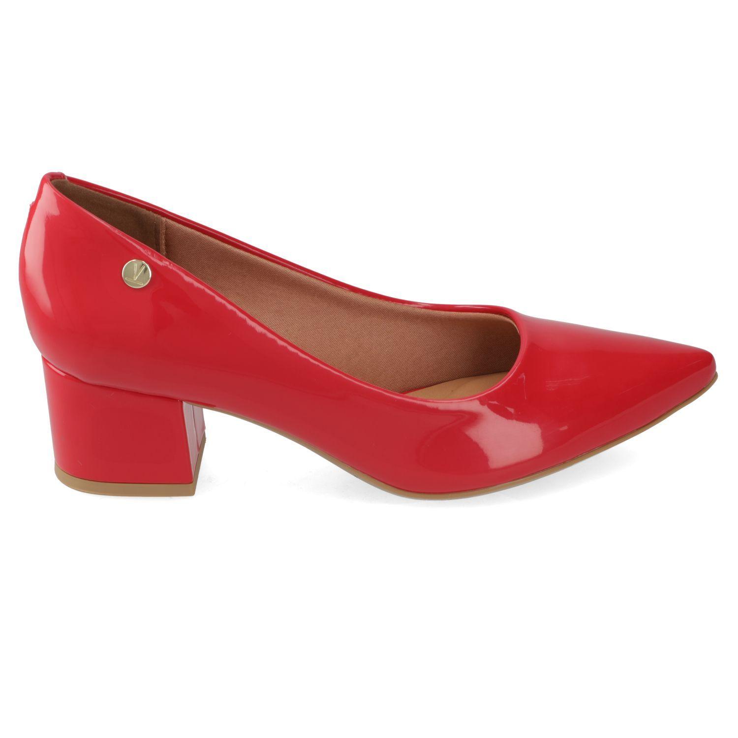 Zapato Mujer Taco Cuadrado Rojo 1220-315- Vizzano-0