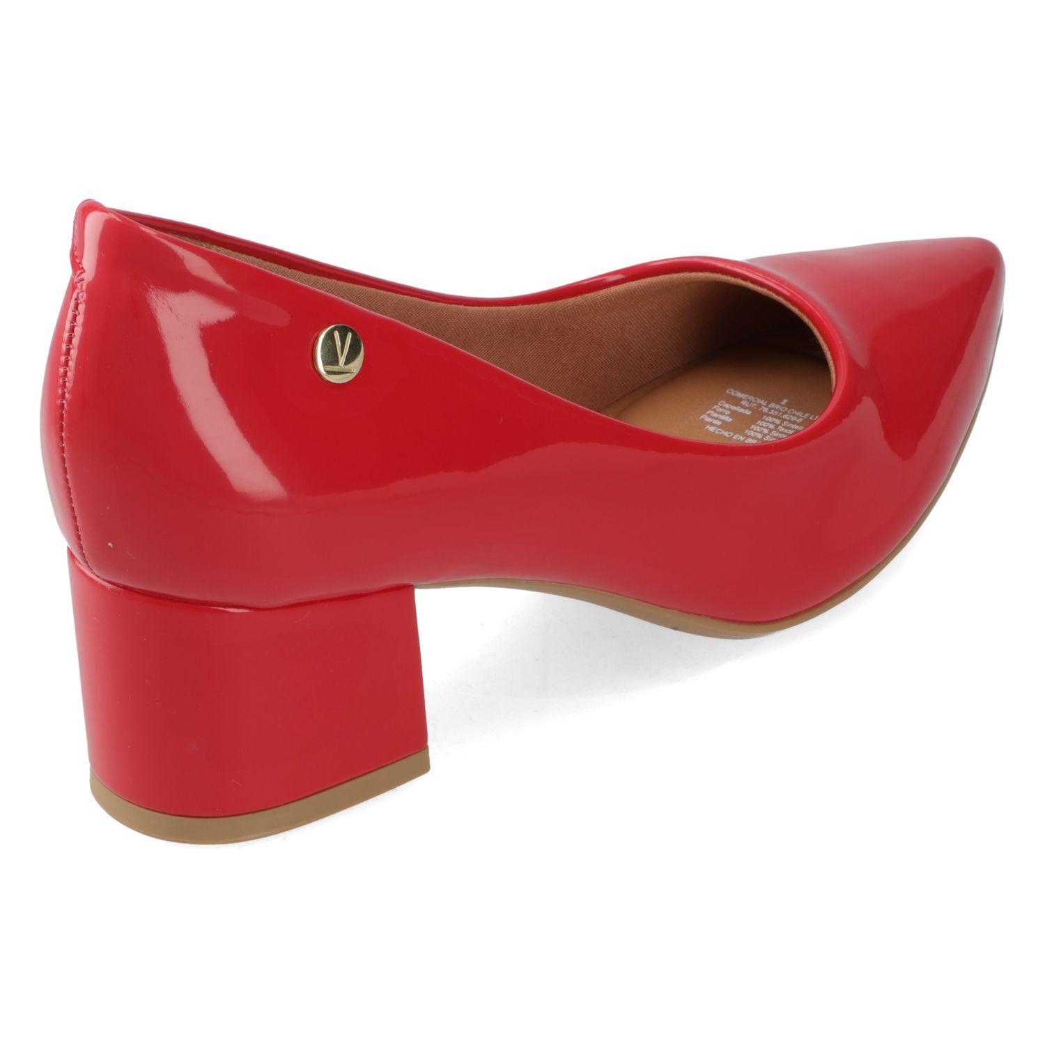Zapato Mujer Taco Cuadrado Rojo 1220-315- Vizzano-3