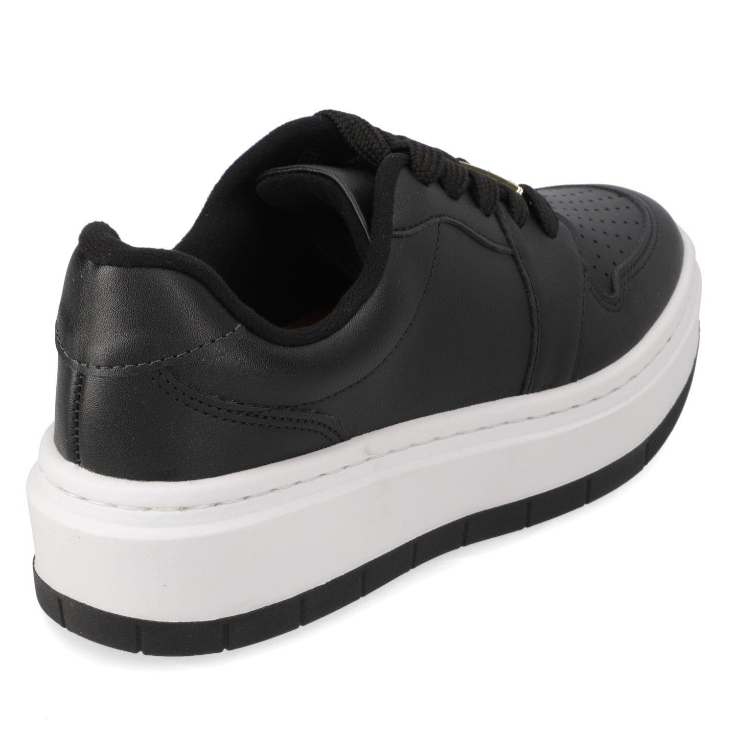 Zapatillas Casuales Negras Con Plataforma Blanca Vizzano-3