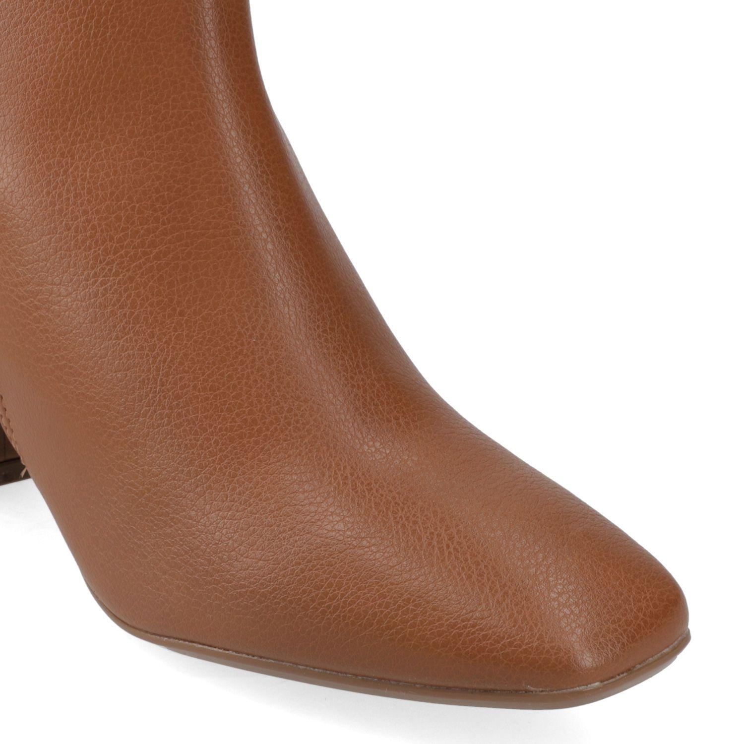Botín Taco Ancho 5 cm Vizzano Camel-3