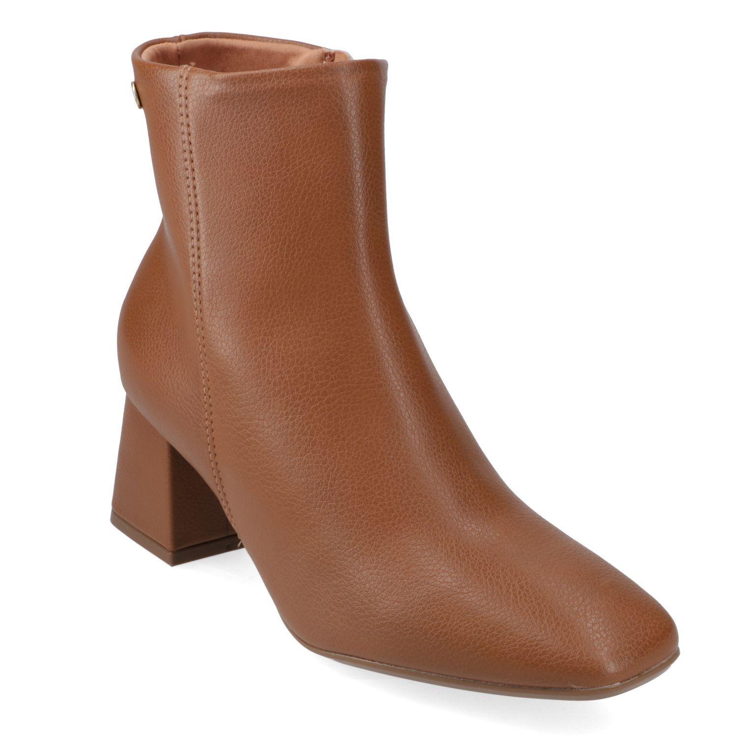 Botín Taco Ancho 5 cm Vizzano Camel-0