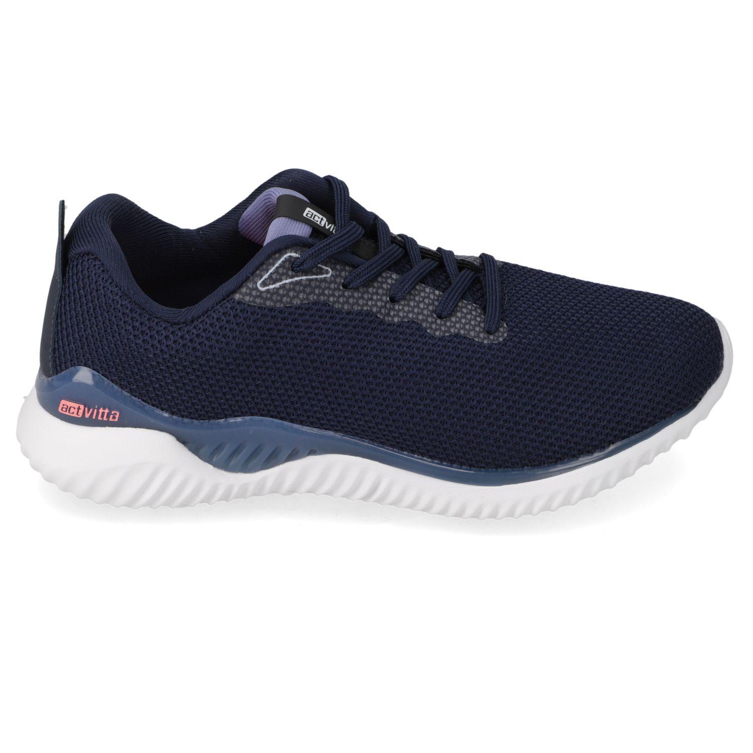 Zapatilla Deportiva Actvitta Azul Malla  Marino 488/Marino 488/Transp-1