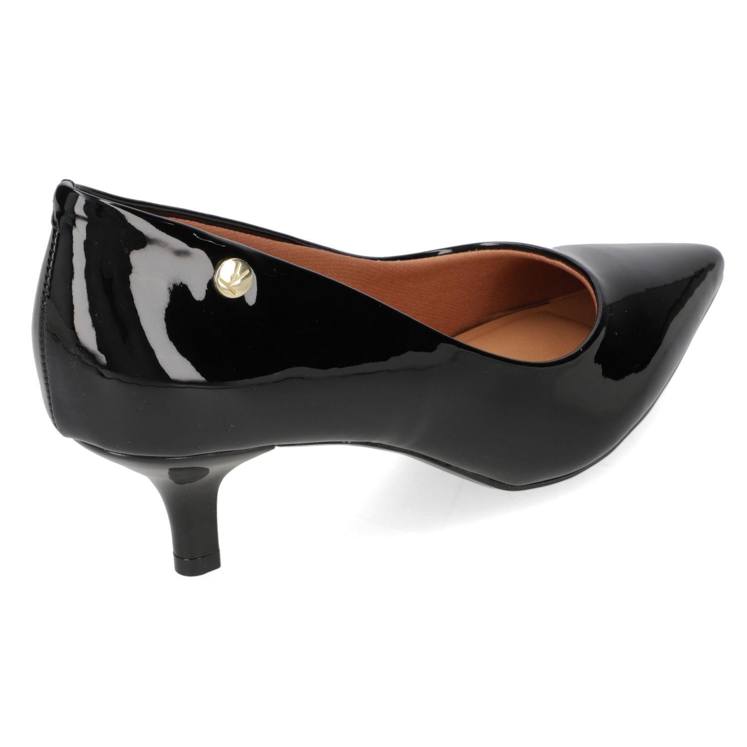 Zapato Mujer Taco Aguja Stiletto Efecto Charol Negro Vizzano-4
