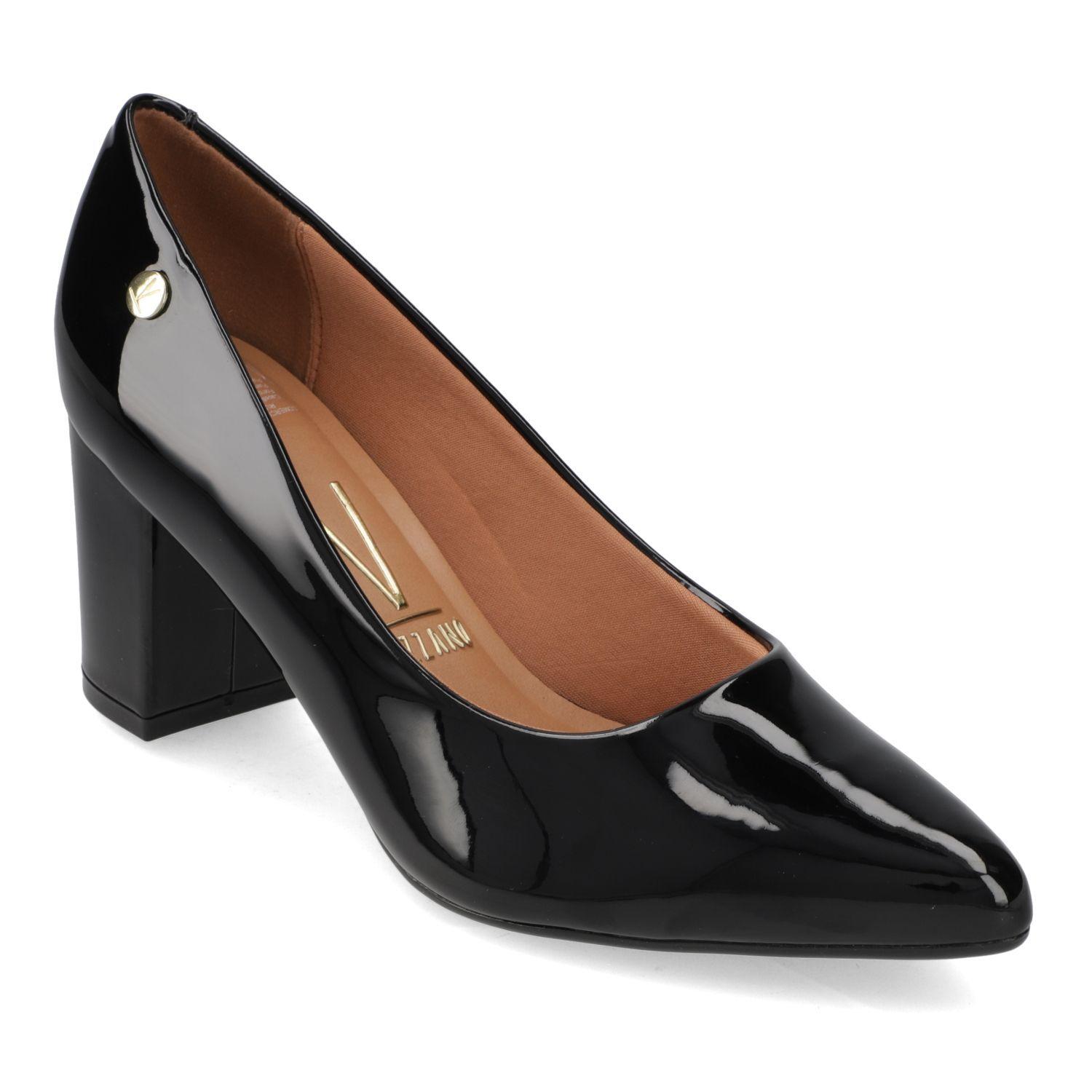 Zapato Taco Vizzano Negro Taco 10 Cm Efecto Cuero  Negro Verniz Premium-0