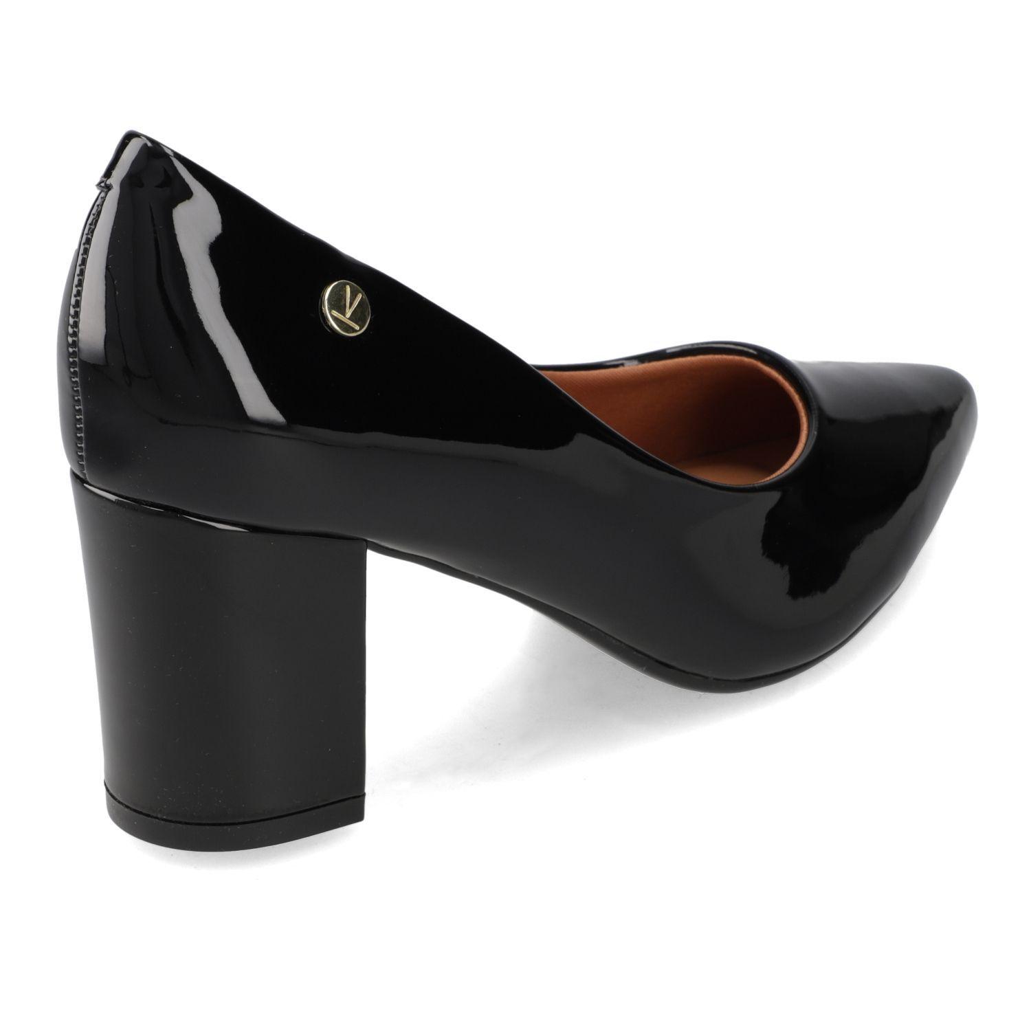 Zapato Taco Vizzano Negro Taco 10 Cm Efecto Cuero  Negro Verniz Premium-4