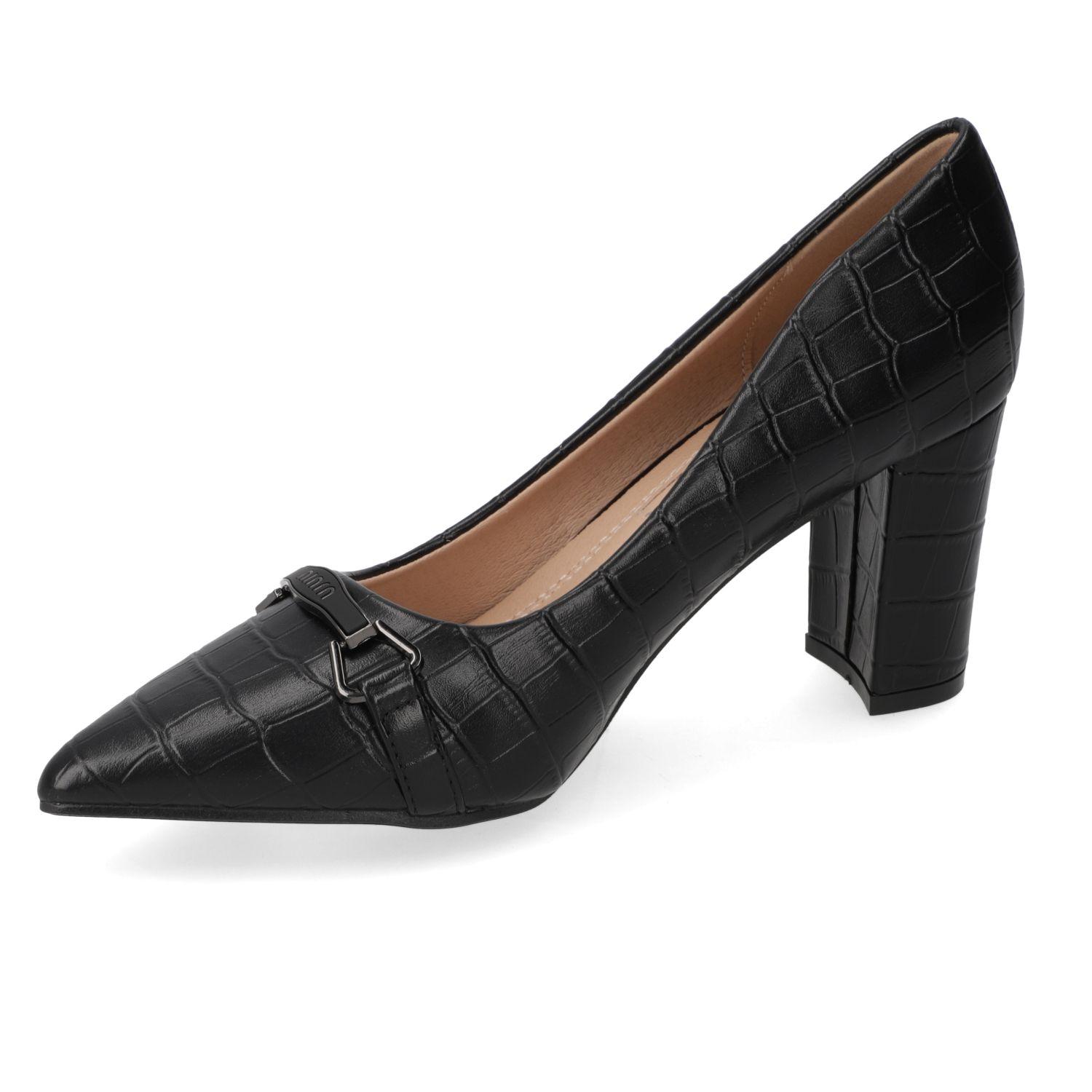 Zapato taco New Walk Negro 15873-2