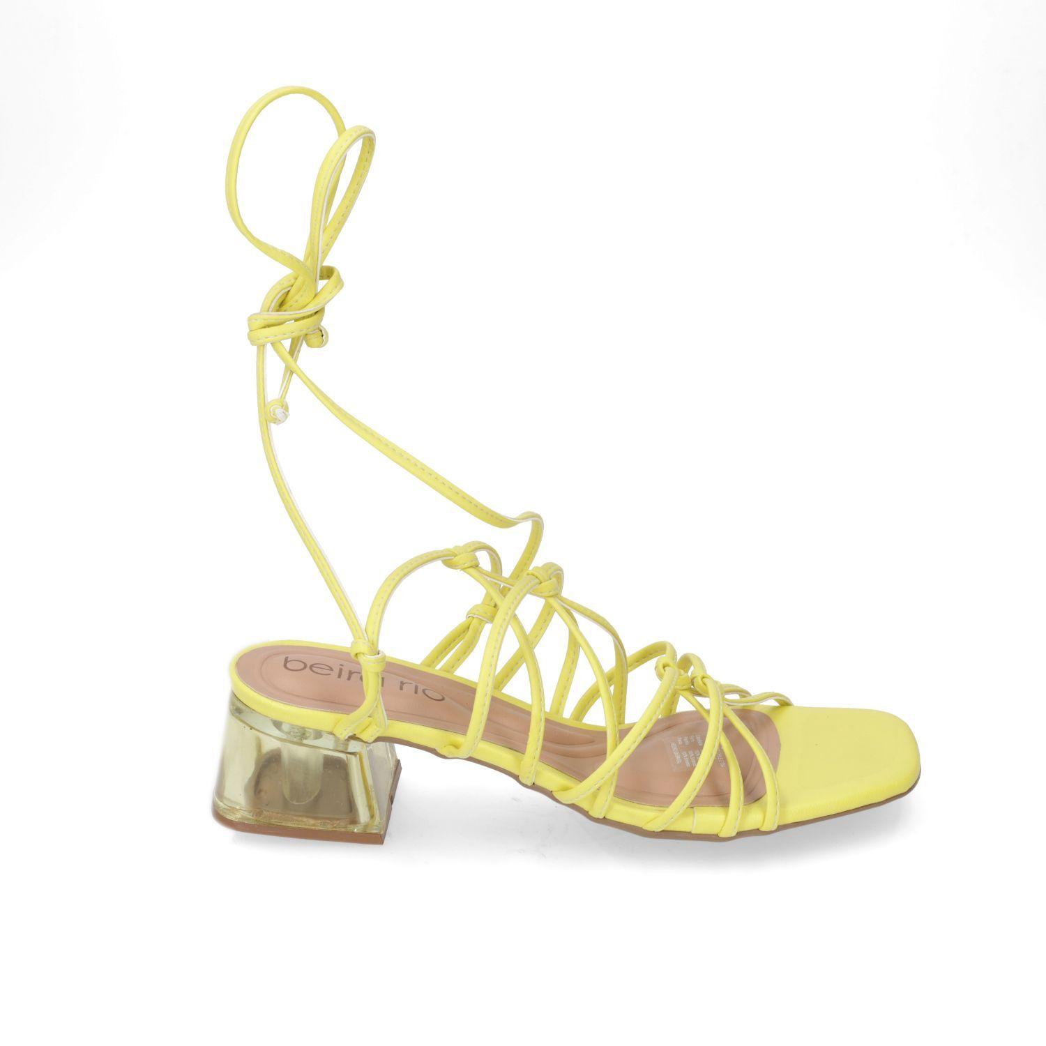 Sandalia Taco Beira Rio Amarillo 11486-0