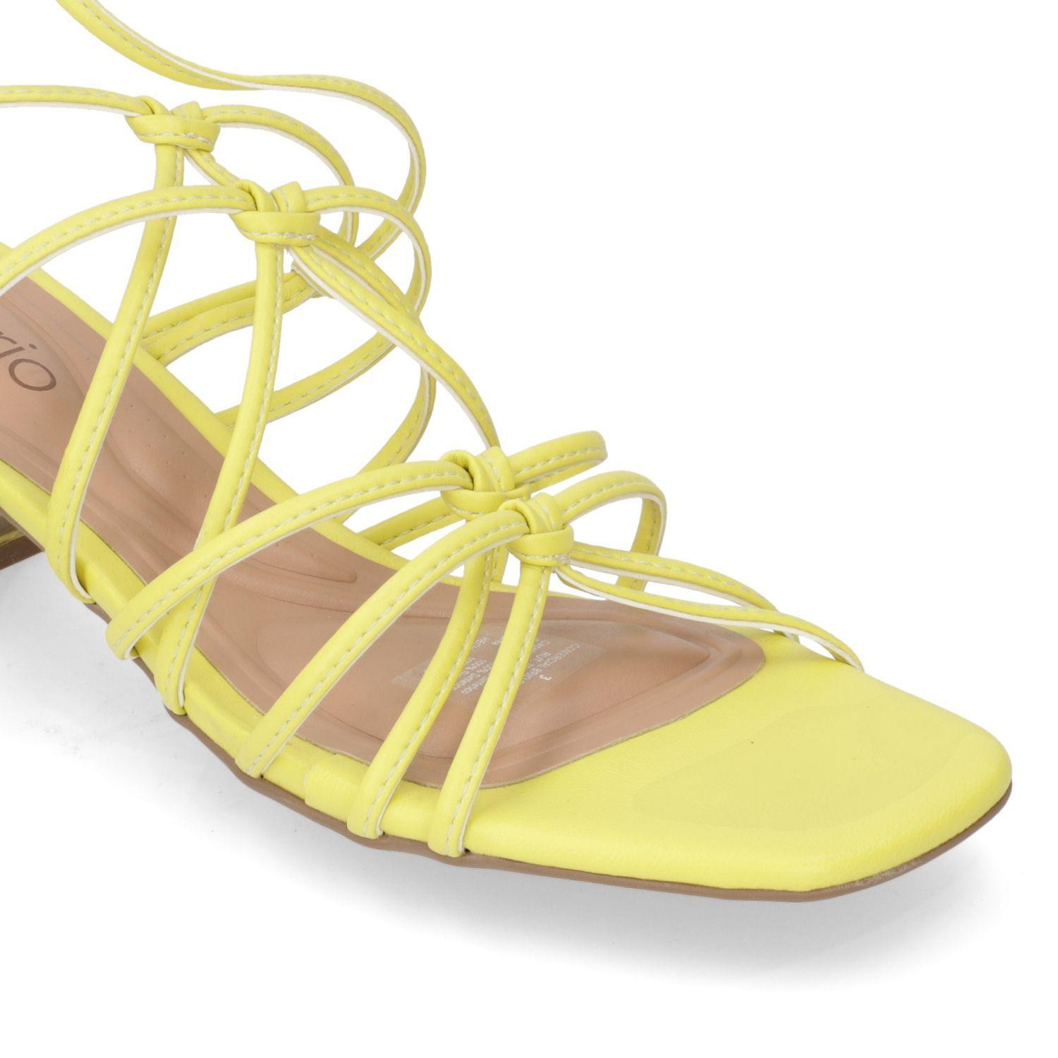 Sandalia Taco Beira Rio Amarillo 11486-4