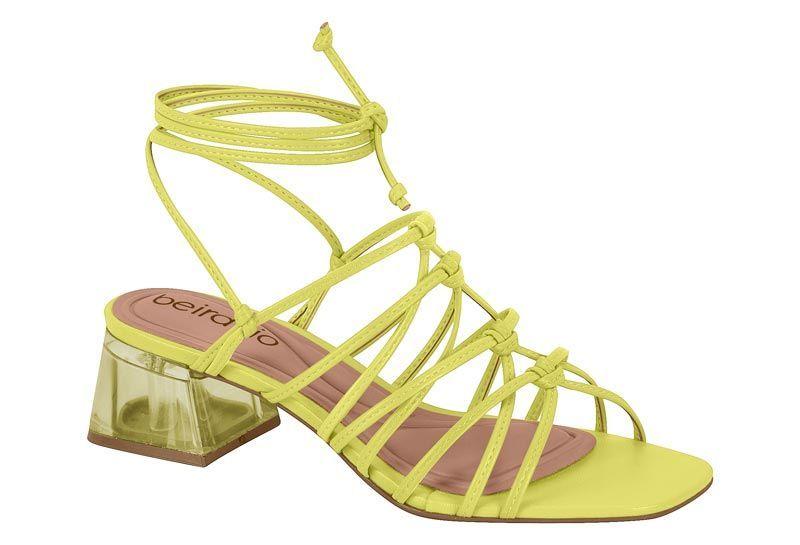 Sandalia Taco Beira Rio Amarillo 11486-5