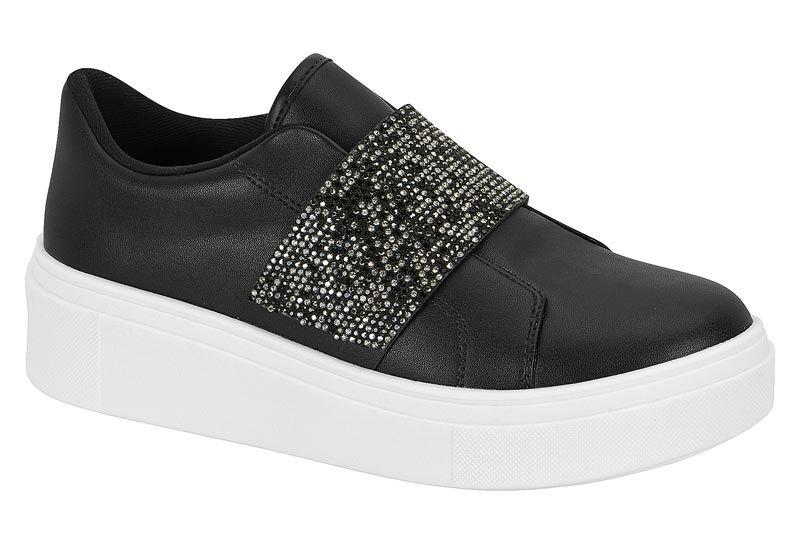 Zapatilla Casual Vizzano Negro Efecto Cuero  Negro 01 - Negro - Cristal Pelica-0