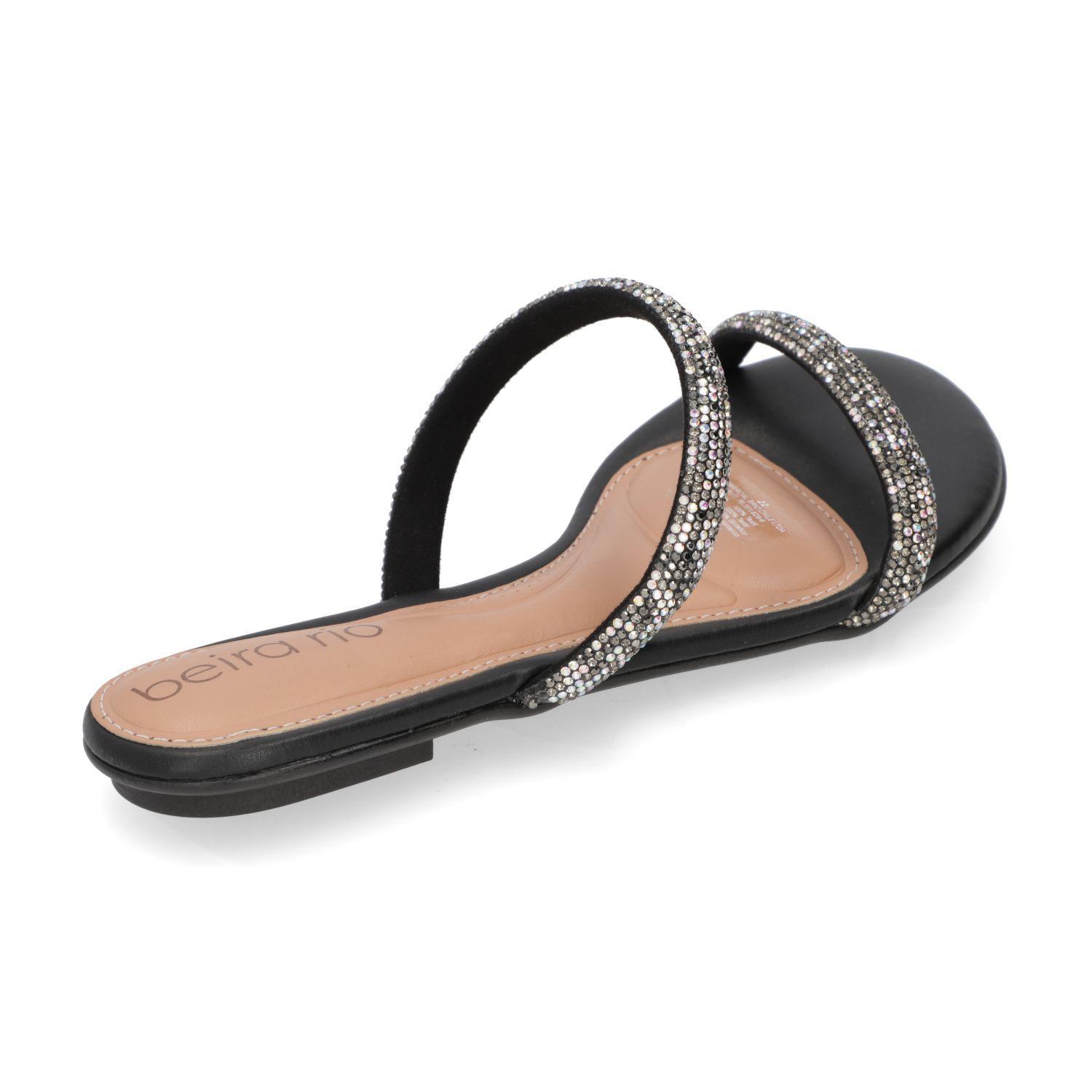 Sandalia Plana Beira Rio Negro 15672-3