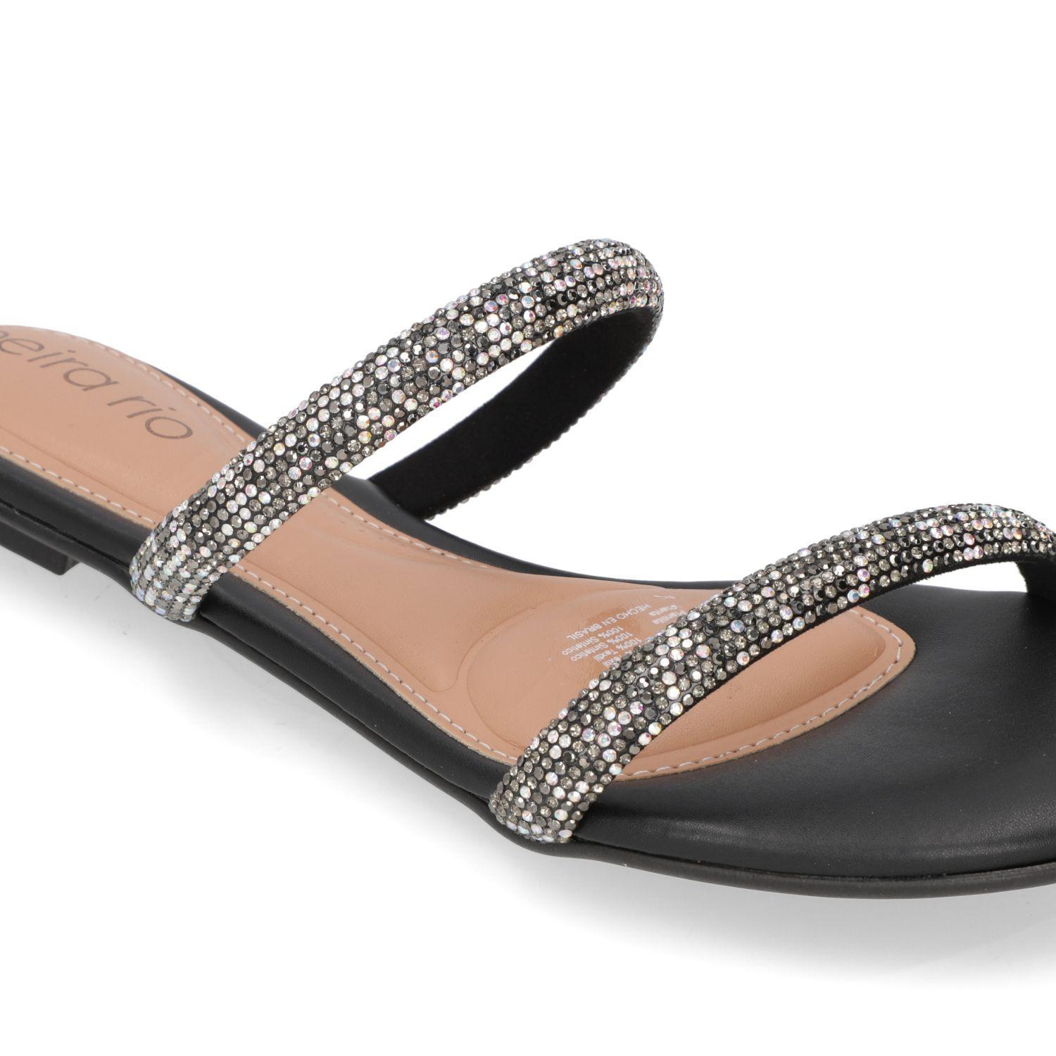 Sandalia Plana Beira Rio Negro 15672-4