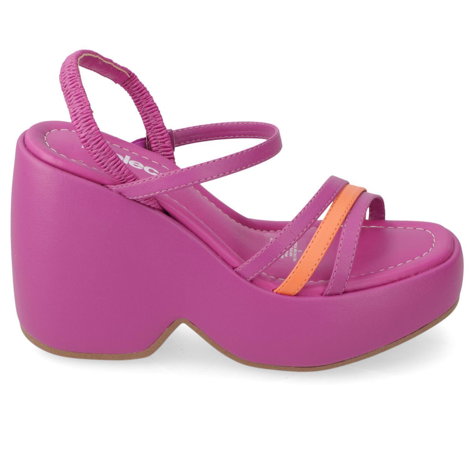 Sandalia Taco Moleca Fucsia 11239-1