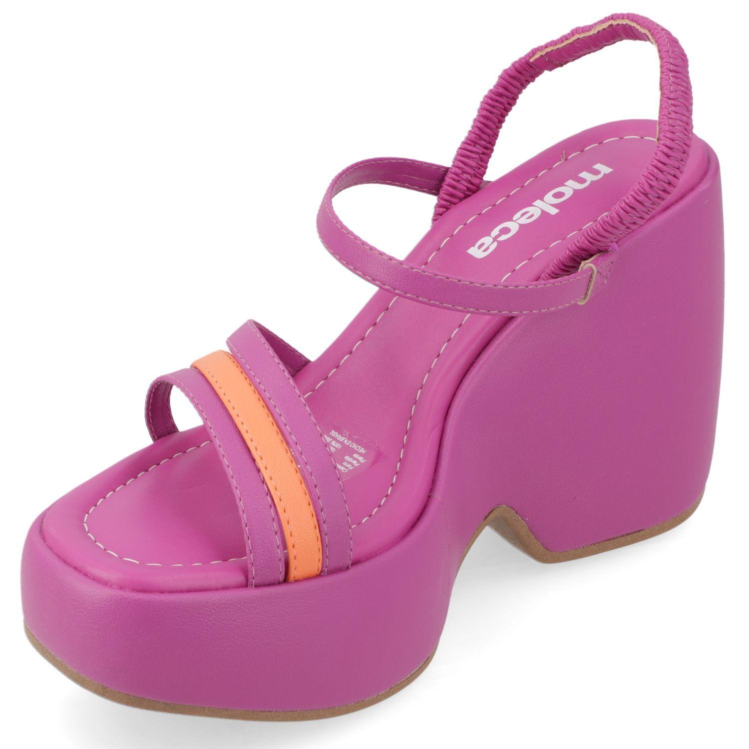 Sandalia Taco Moleca Fucsia 11239-2