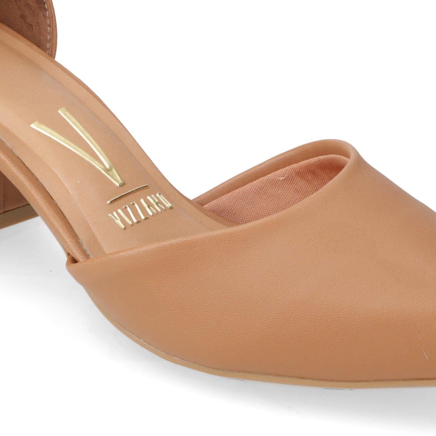 Zapato Taco Ancho Vizzano Camel-5
