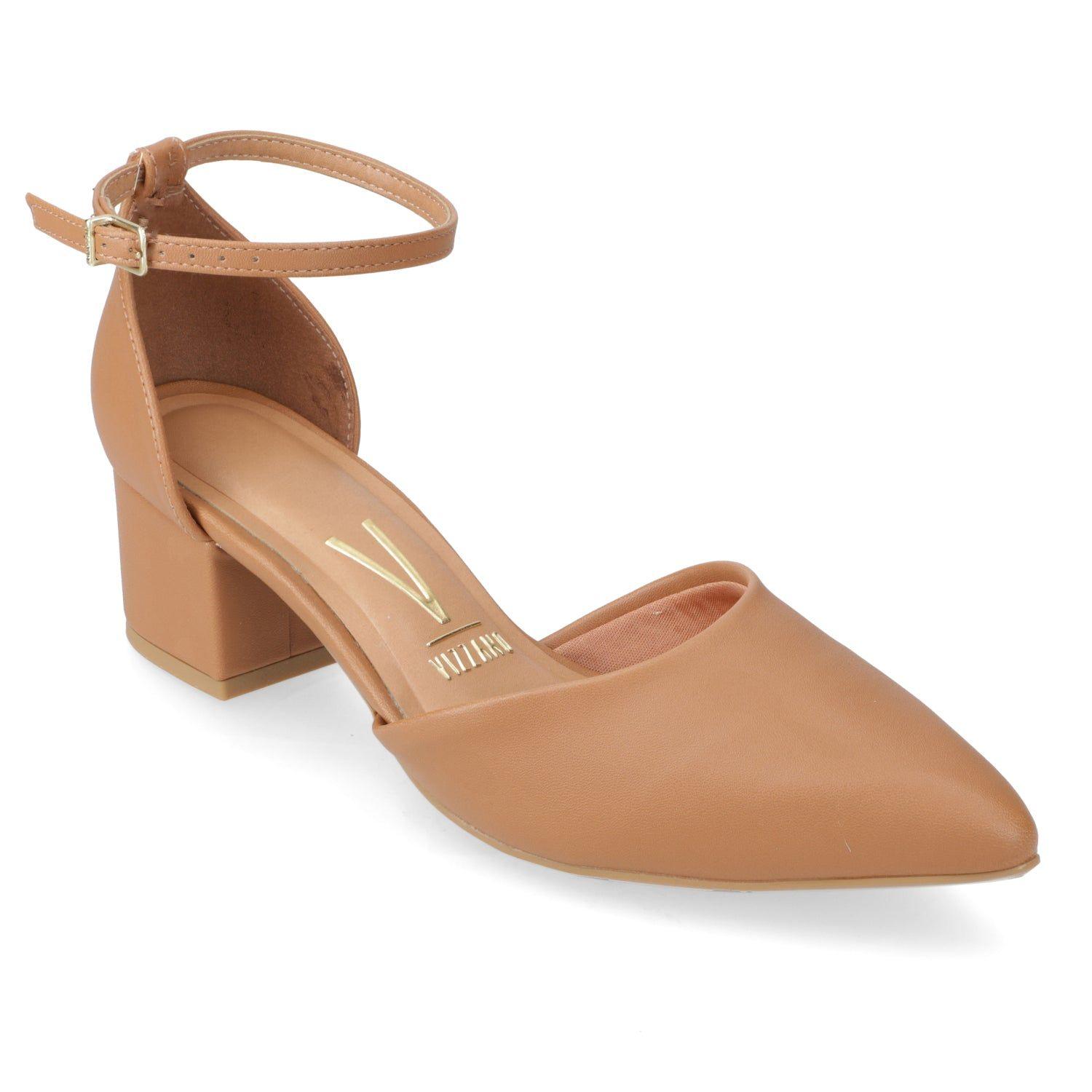 Zapato Taco Ancho Vizzano Camel-7