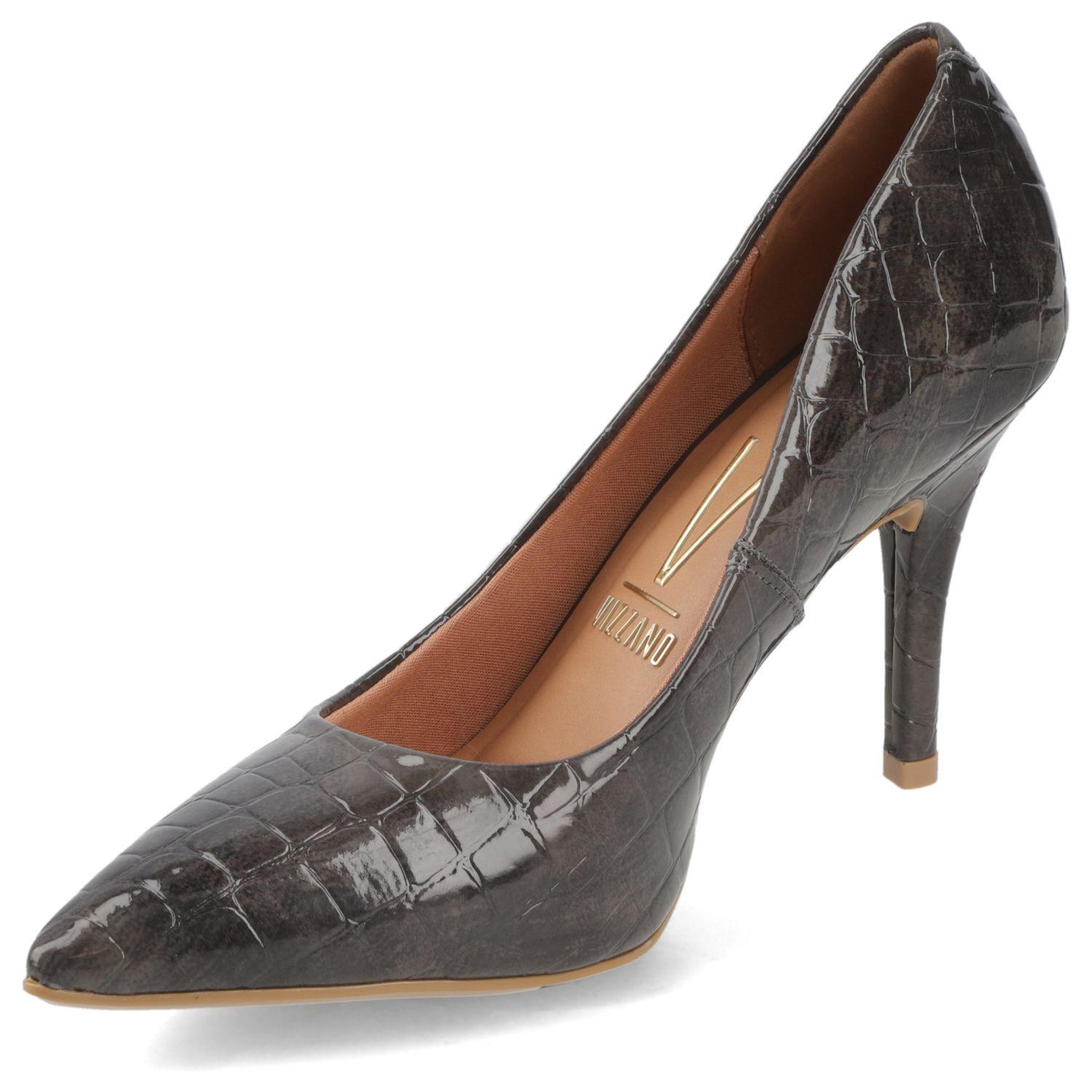 Zapato Stiletto Textura Gris Vizzano-2