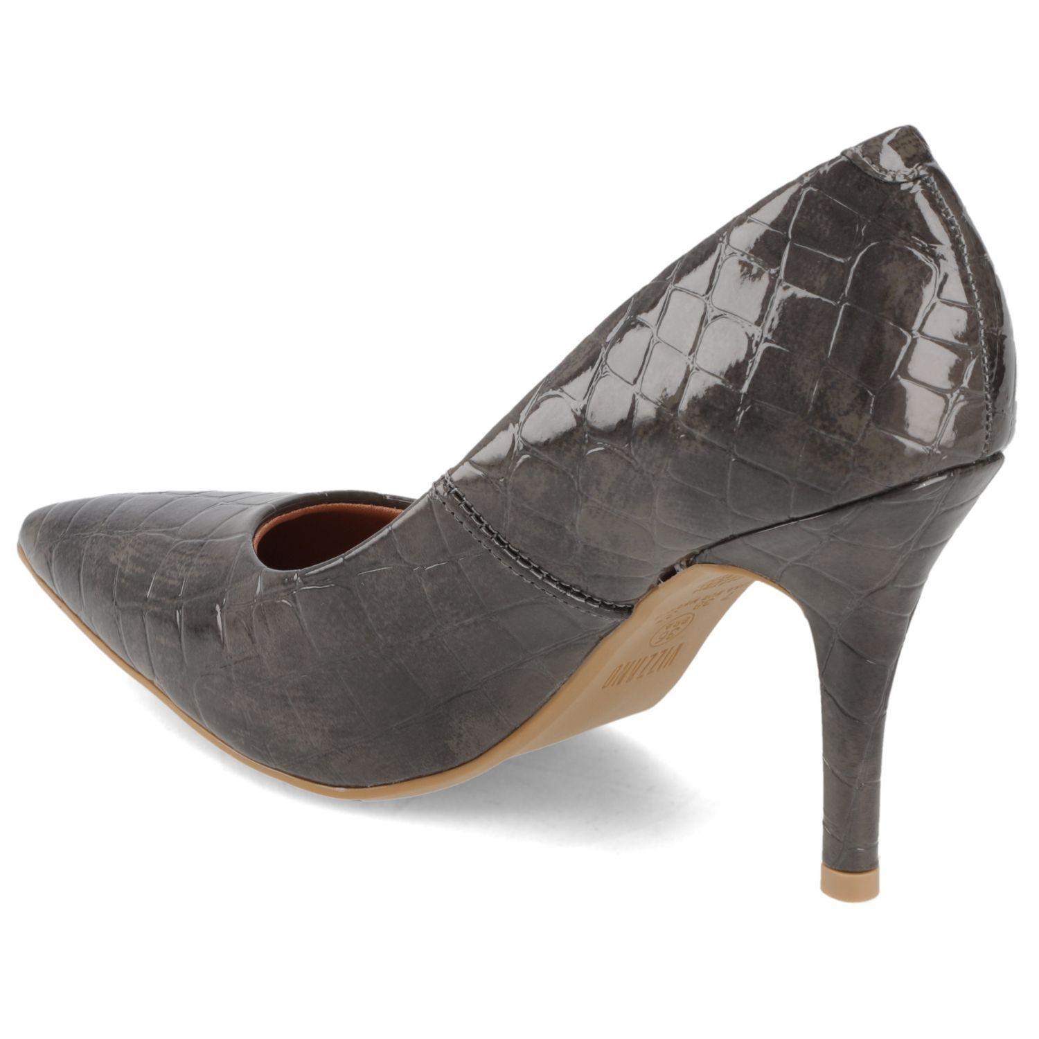 Zapato Stiletto Textura Gris Vizzano-3