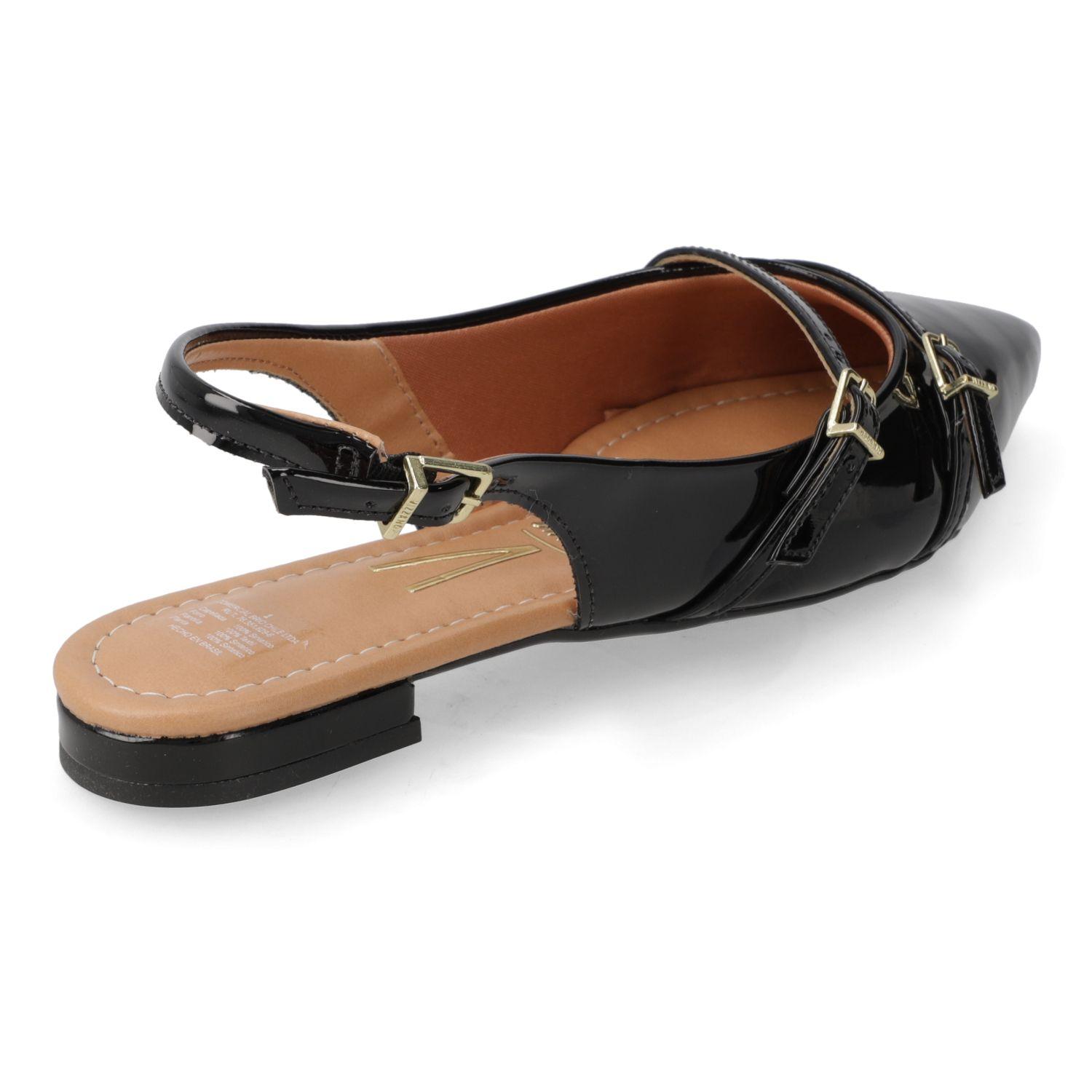 Ballerina Vizzano Negro Efecto Cuero  Negro Verniz Premium-3