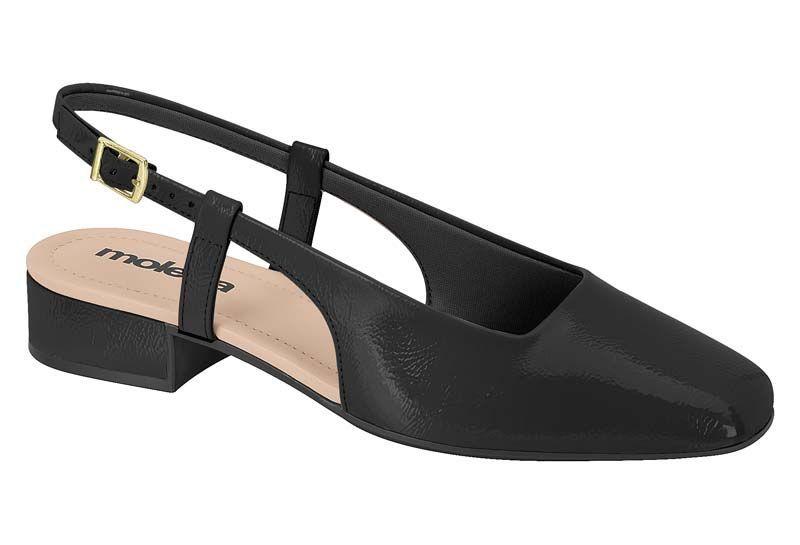 Ballerina Mujer Charol Negro 5795-100- Moleca-0