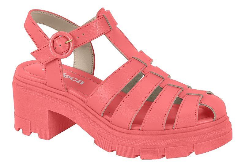 Sandalia Taco Moleca Coral 10907-6