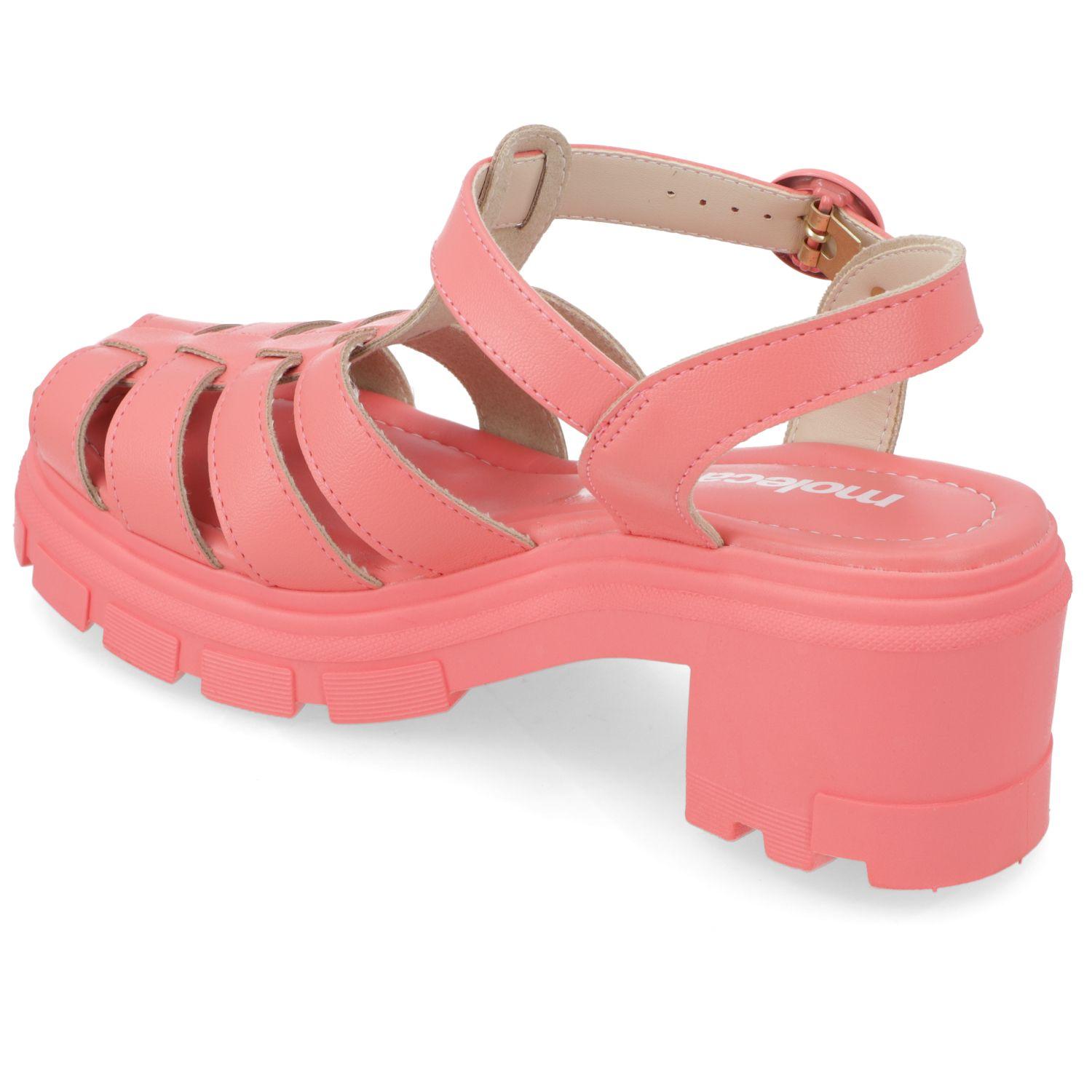 Sandalia Taco Moleca Coral 10907-3