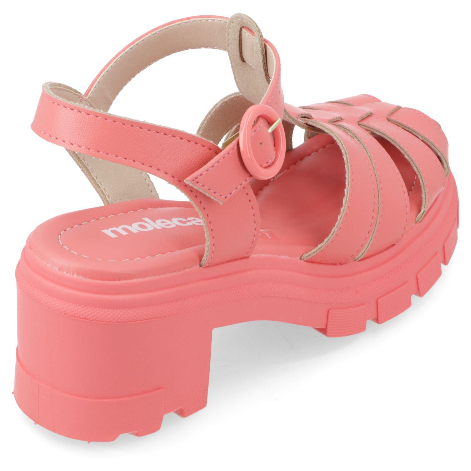 Sandalia Taco Moleca Coral 10907-4