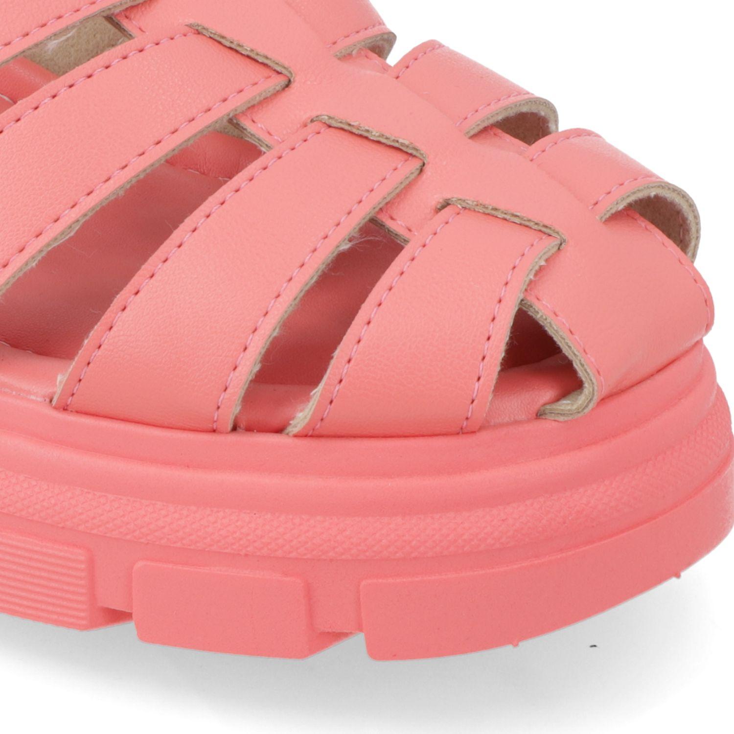 Sandalia Taco Moleca Coral 10907-5