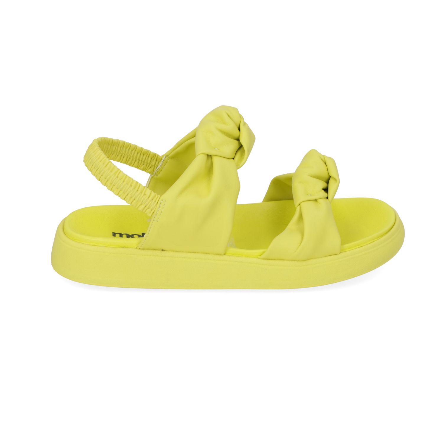 Sandalia Plana Moleca Amarillo 10857-0